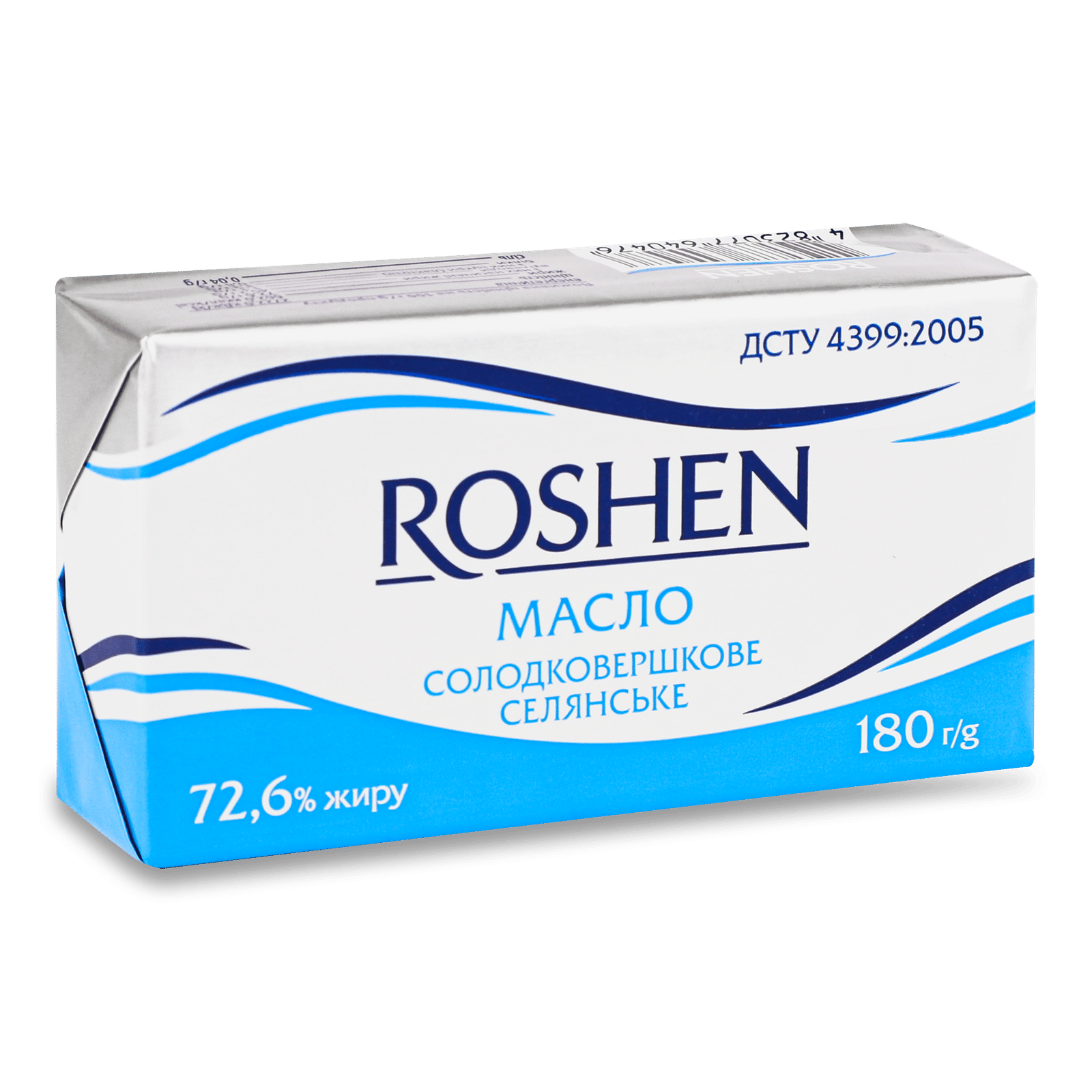 Масло солодковершкове Roshen Селянське 72,6% - 1