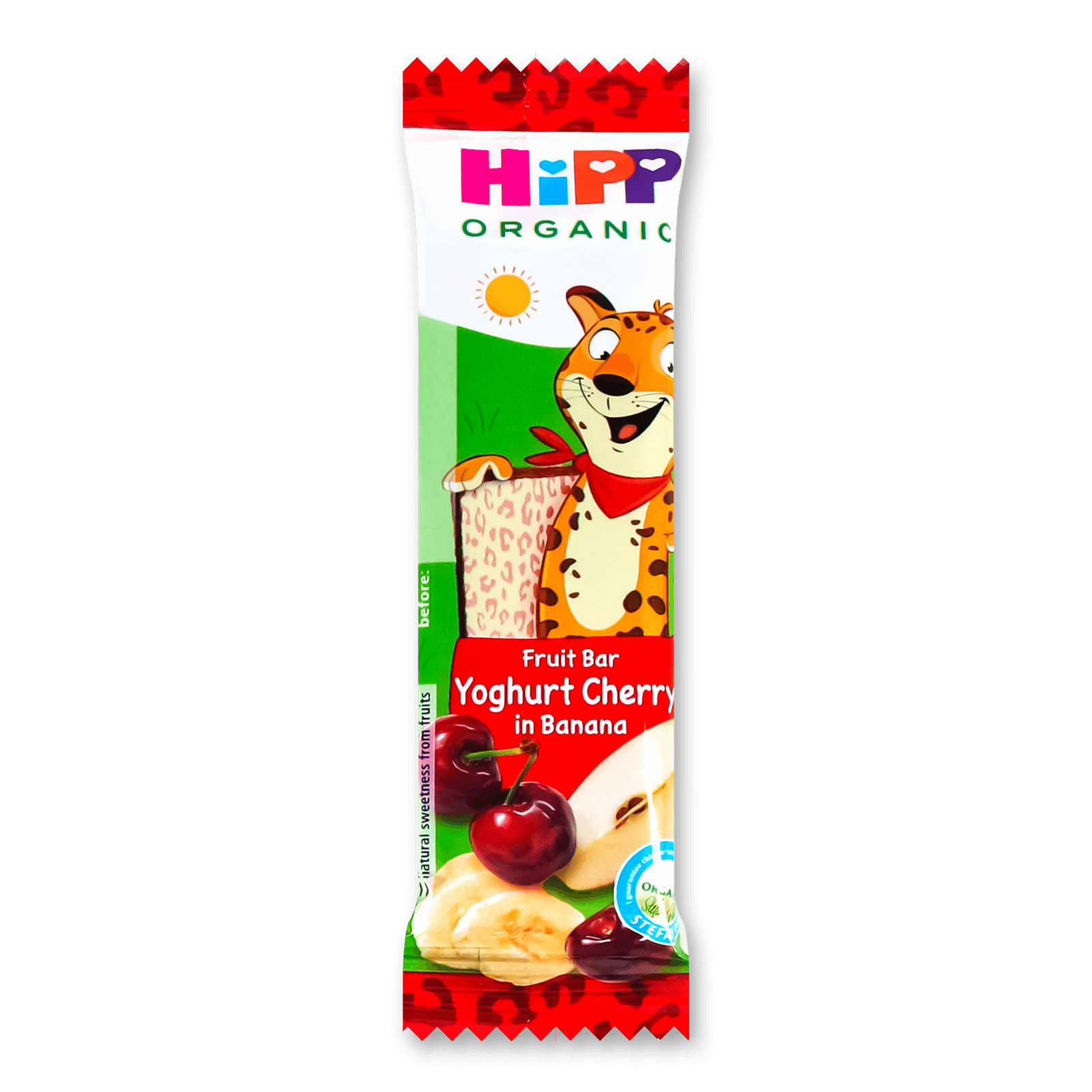 Батончик Hipp фруктово-злаковий йогурт-вишня-банан - 1