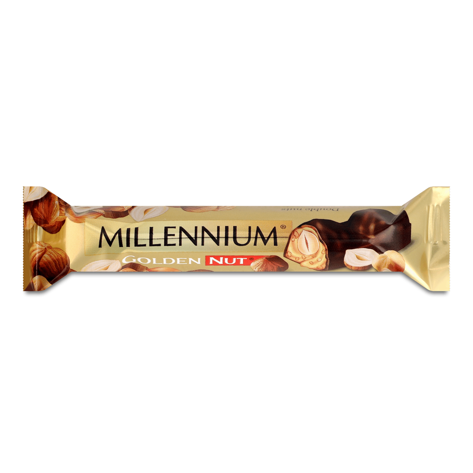 Шоколад чорний Millennium Golden Nut з начинкою та цілими лісовими горіхами - 1