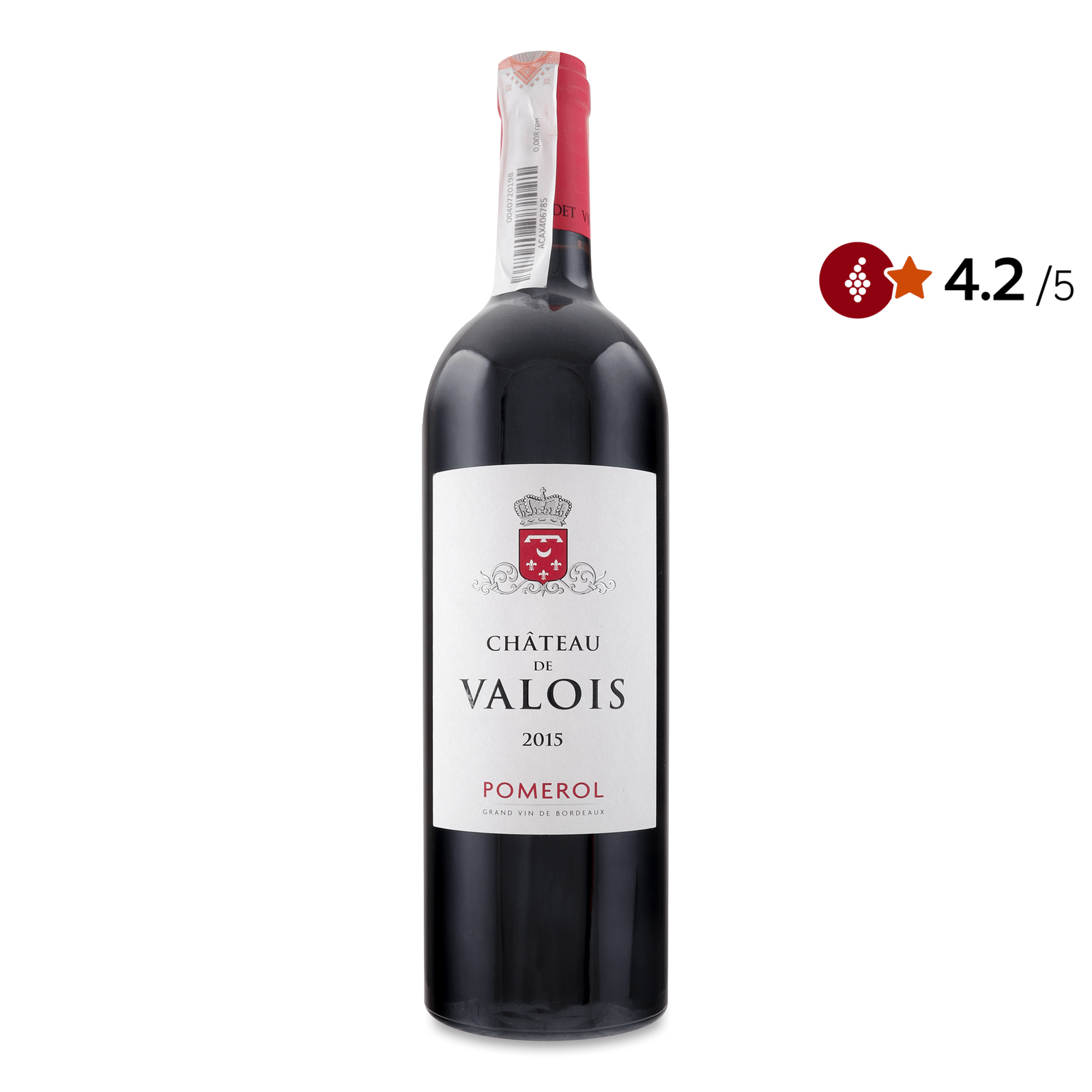Вино Chateau de Valois Pomerol VV 2015 - 1
