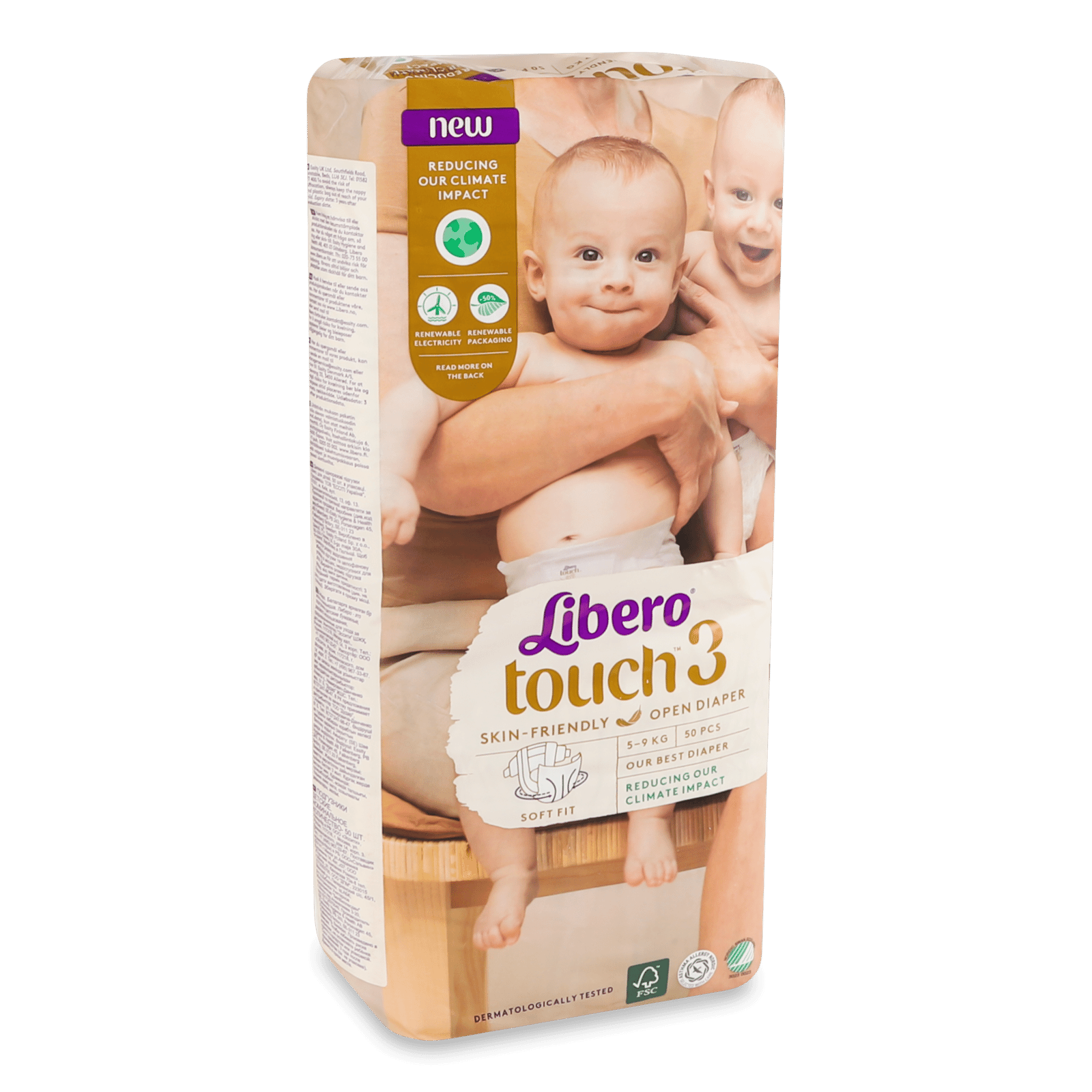 Підгузки дитячі Libero Touch 3 (4-8 кг) - 1