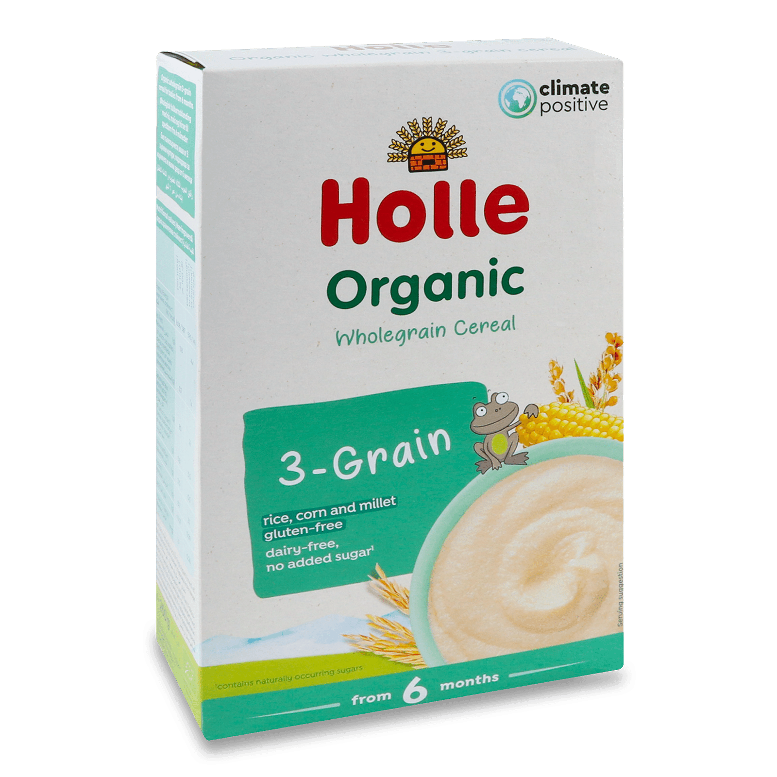 Каша 3 злаки Holle Organic безмолочна суха - 1