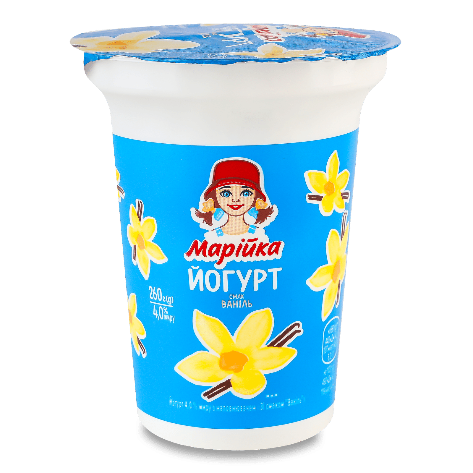 Йогурт Марійка ванільний 4% стакан - 1
