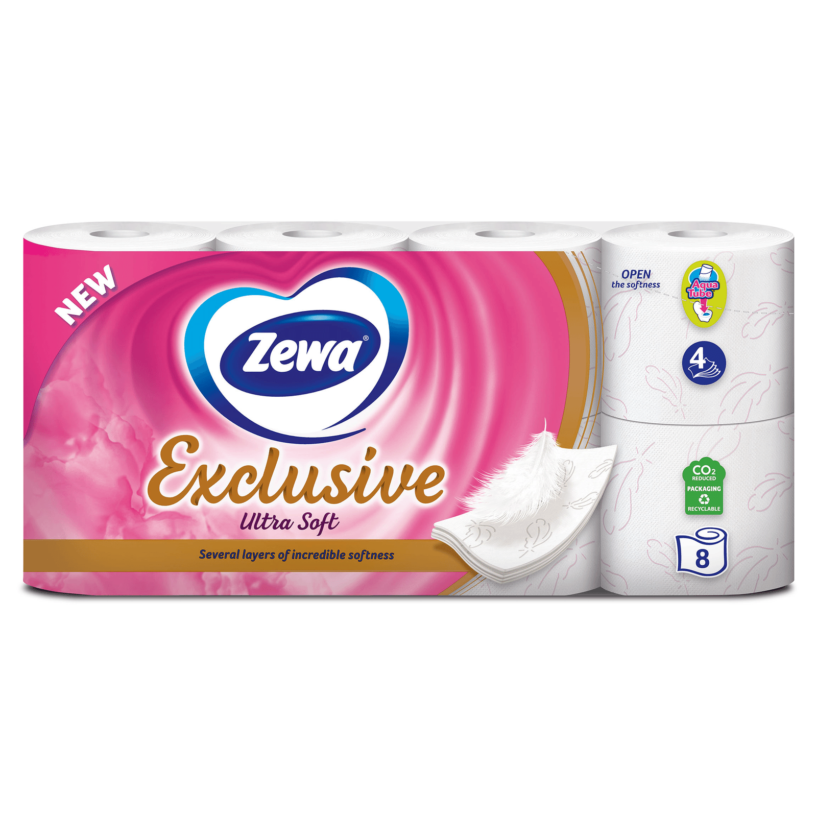 Папір туалетний Zewa Exclusive білий 4-шаровий - 1