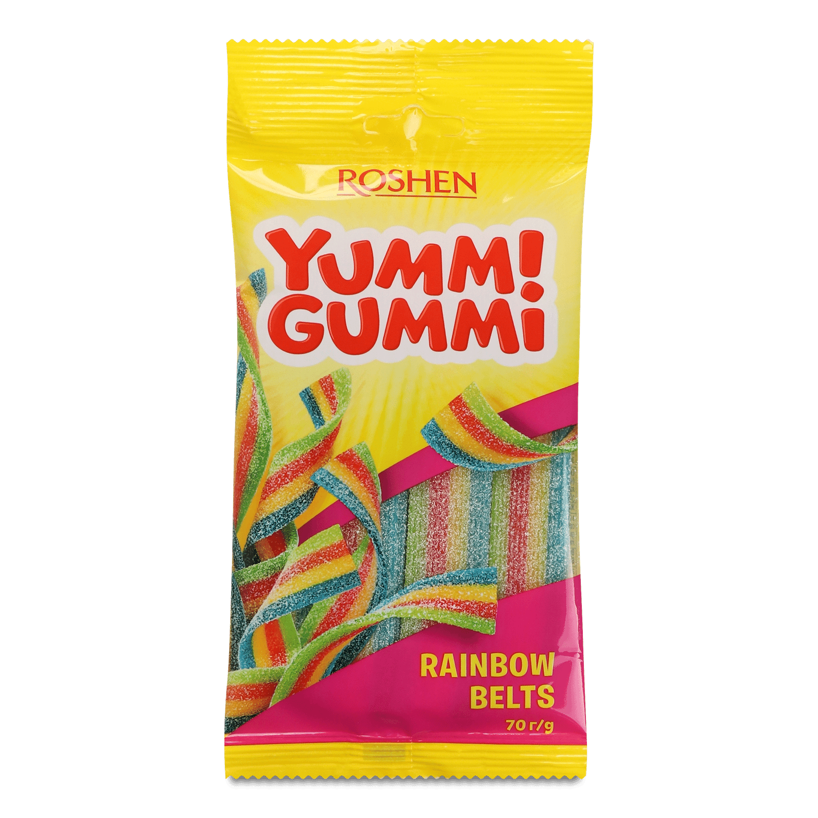 Цукерки Roshen Yummi Gummi Sour Belts - 1