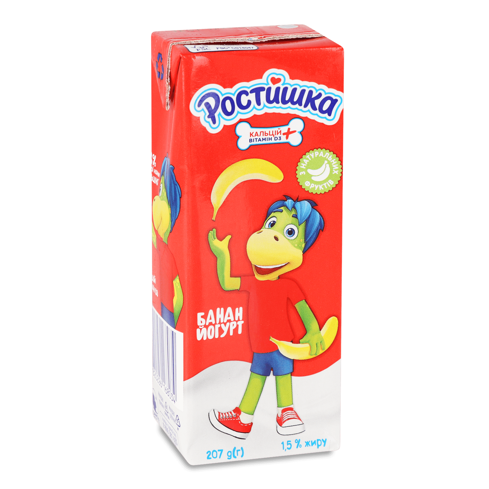 Йогурт Ростишка банан питний 1,5% - 1