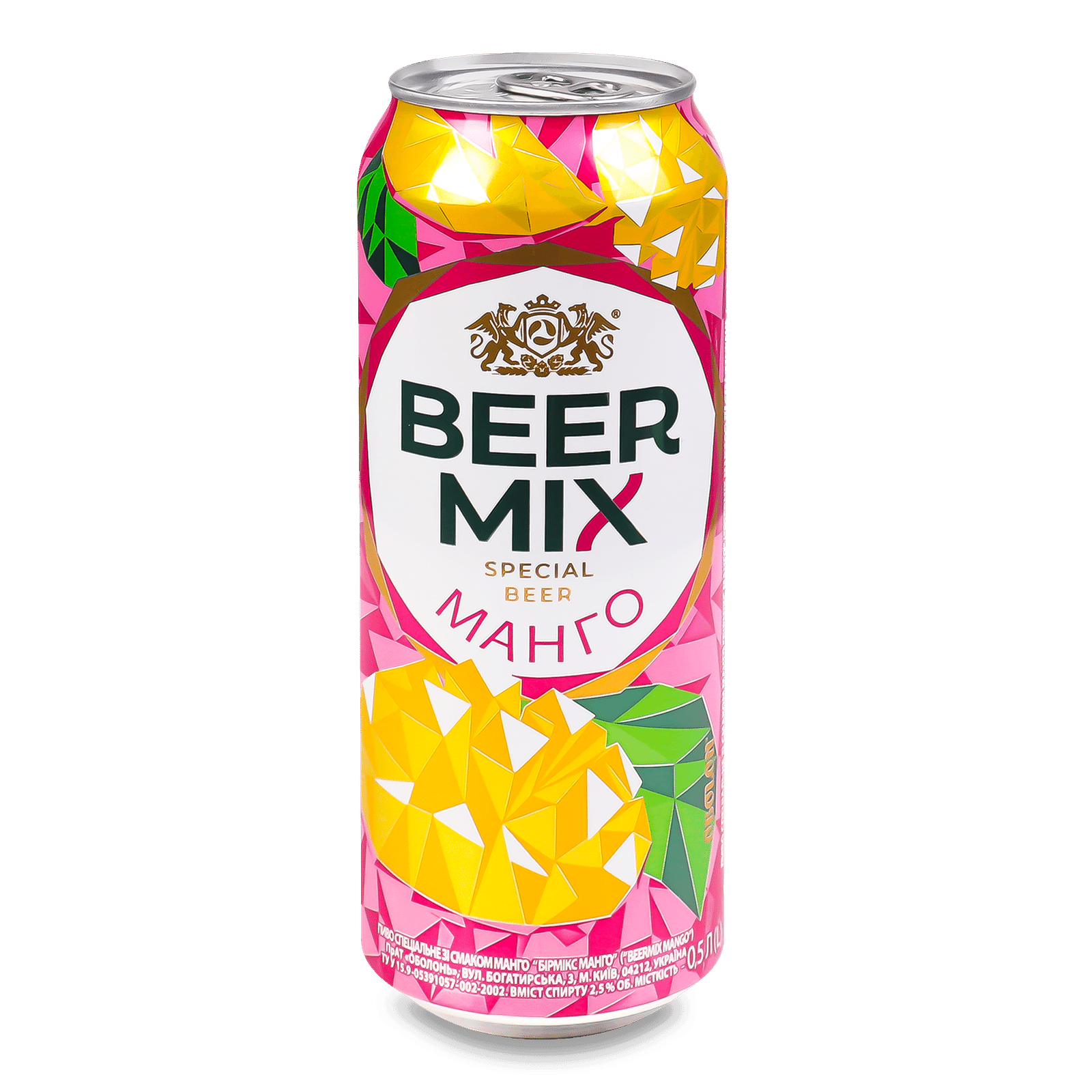 Пиво Оболонь Beermix манго з/б - 1