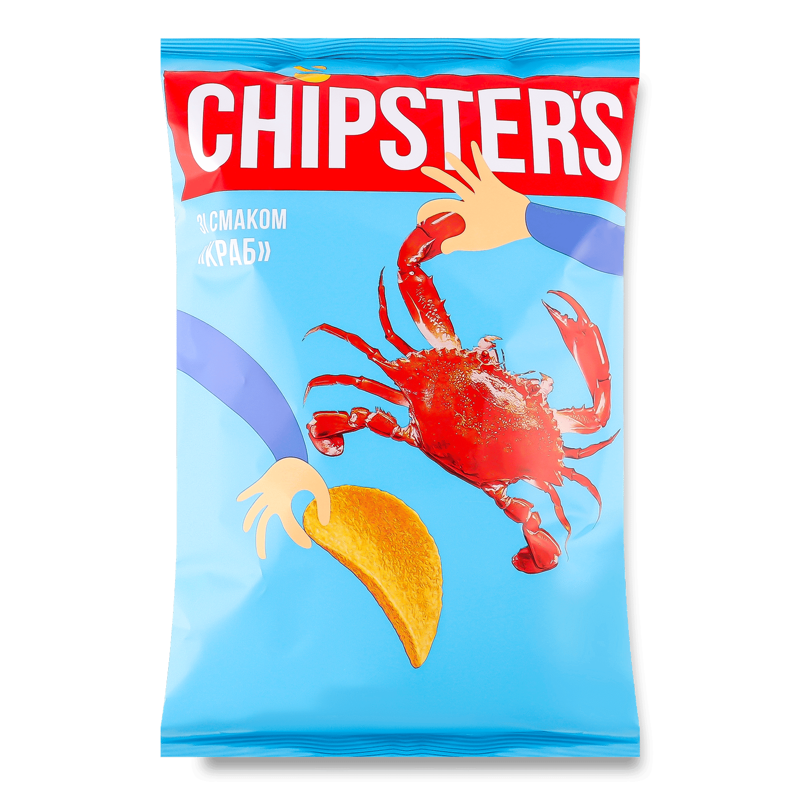 Чипси Flint Chipster's натуральні зі смаком краба - 1