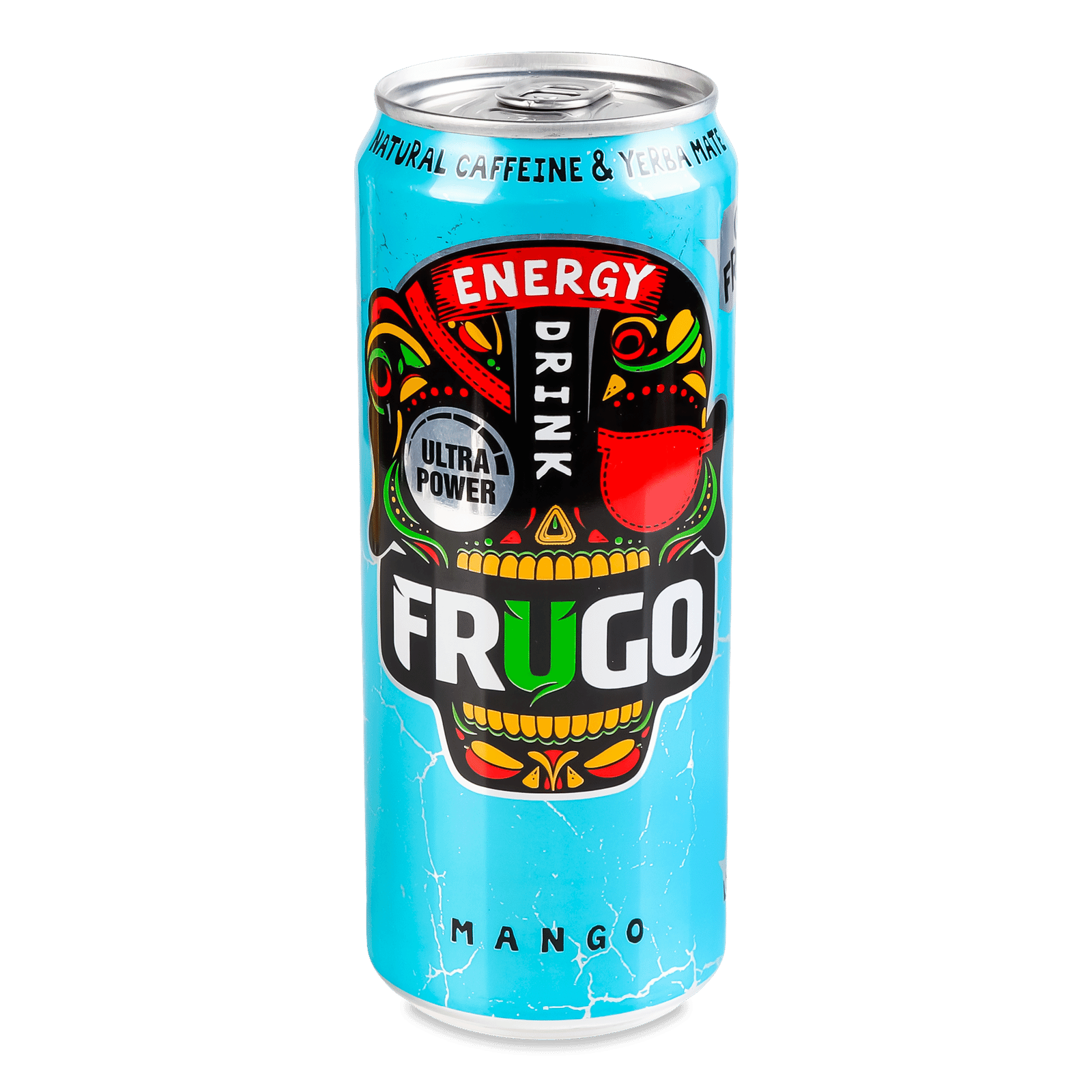 Напій енергетичний Frugo манго безалкогольний з/б - 1