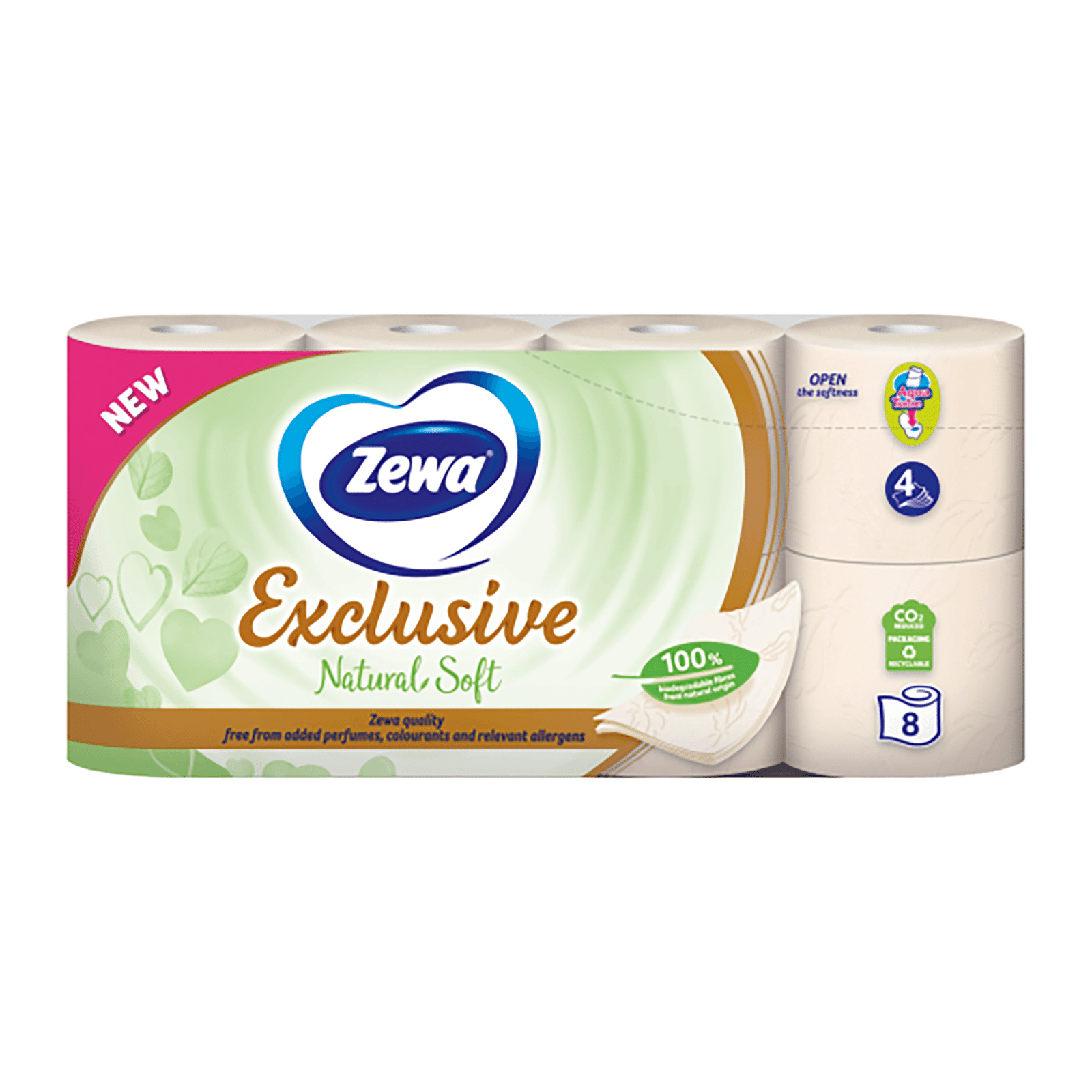 Папір туалетний Zewa Exclusive Natural soft 4-шаровий - 1