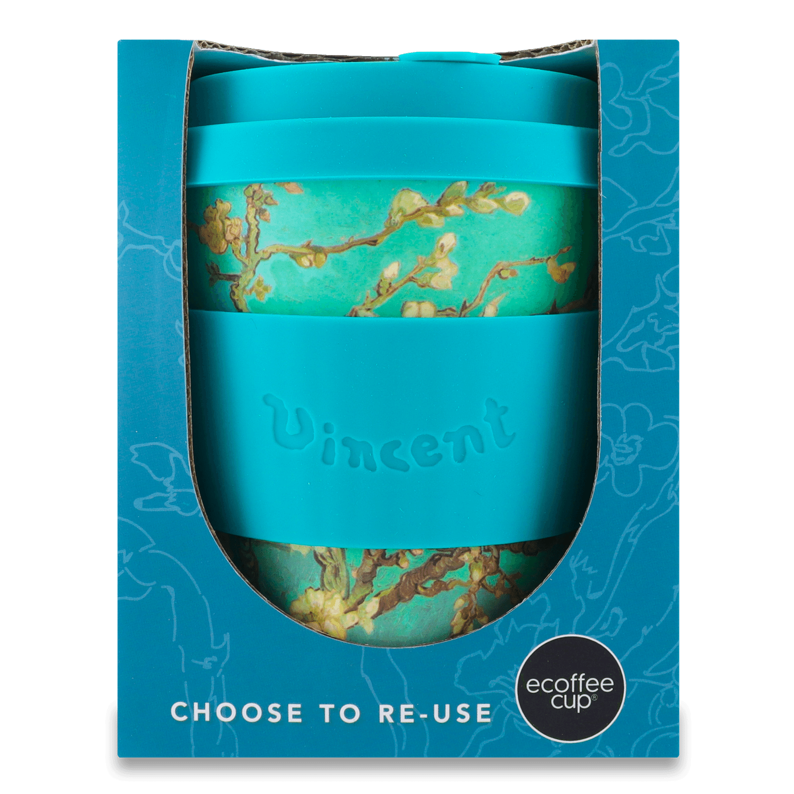 Чашка EcoffeeCup ВінсВанГог Цвітіння мигдалю 350мл - 1