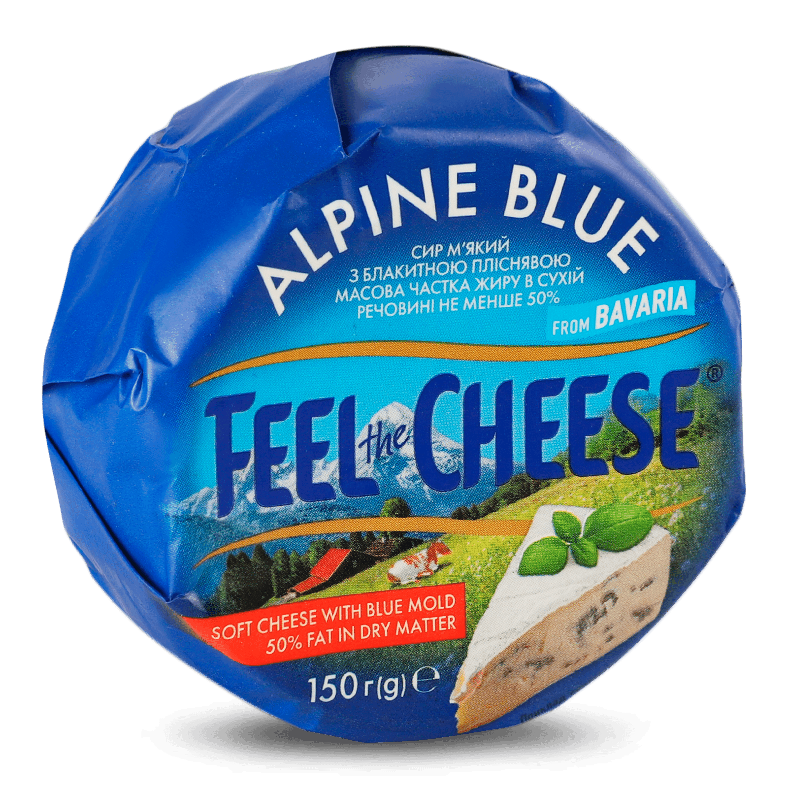 Сир Feel the Cheese Alpine Blu 50% з коров'ячого молока - 1