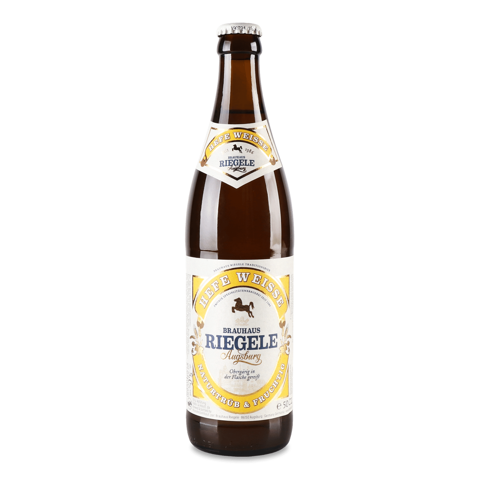 Пиво Riegele Hefe Weisse світле нефільтроване - 1