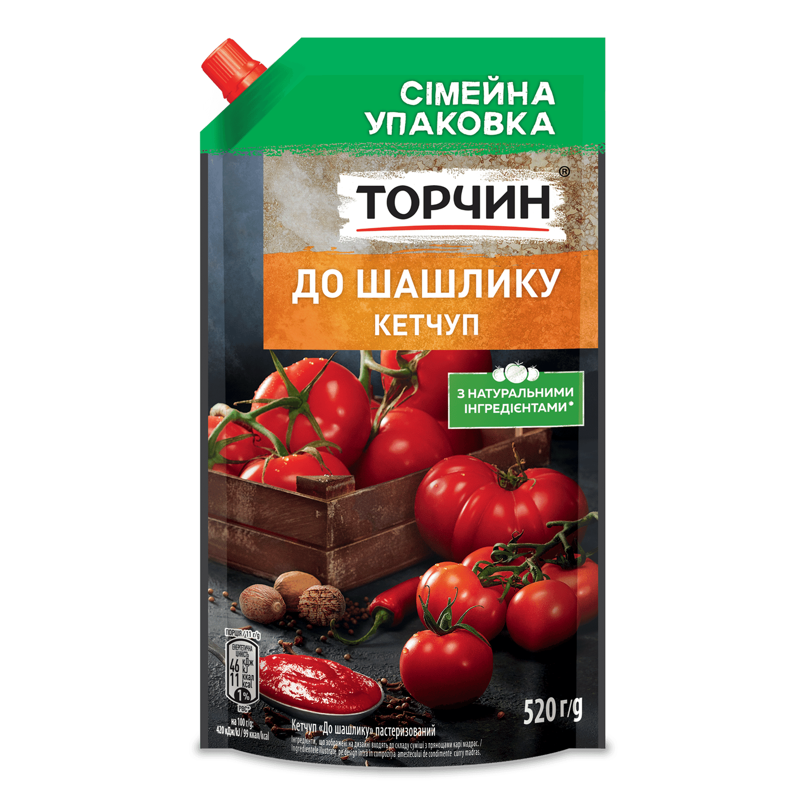 Кетчуп Торчин до шашлику пастеризований - 1