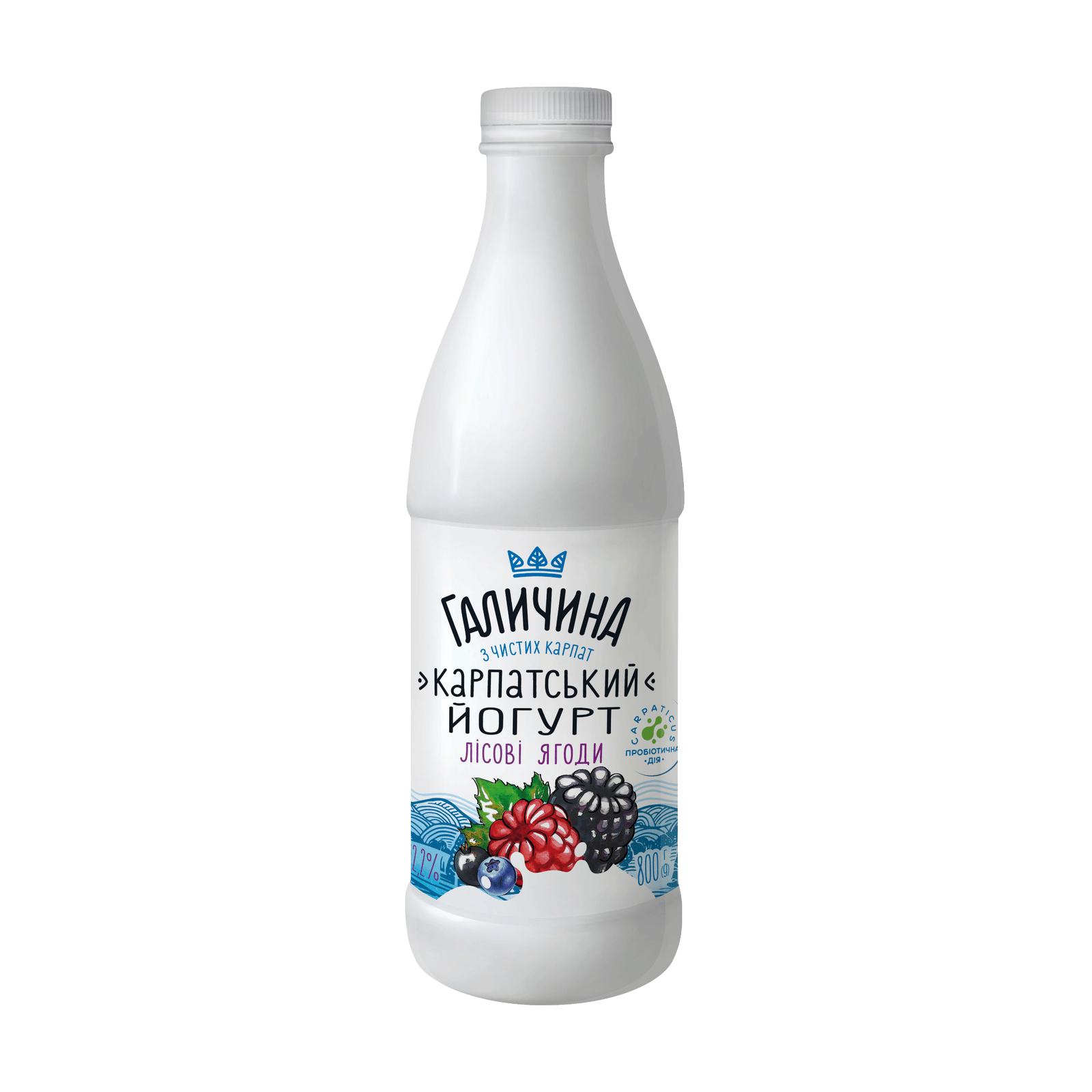 Йогурт «Галичина» «Карпатський» Лісова ягода 2,2% - 1