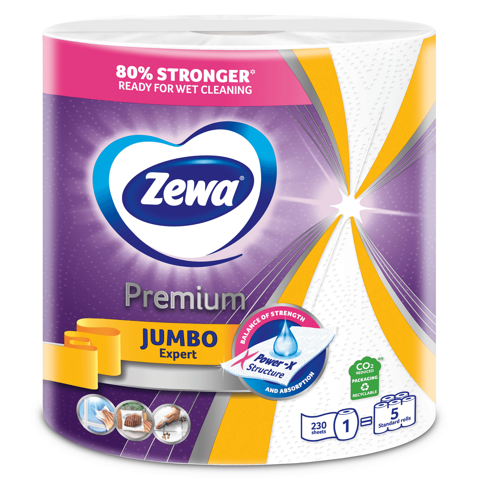 Рушники паперові Zewa Premium Jumbo 3-шарові - 1