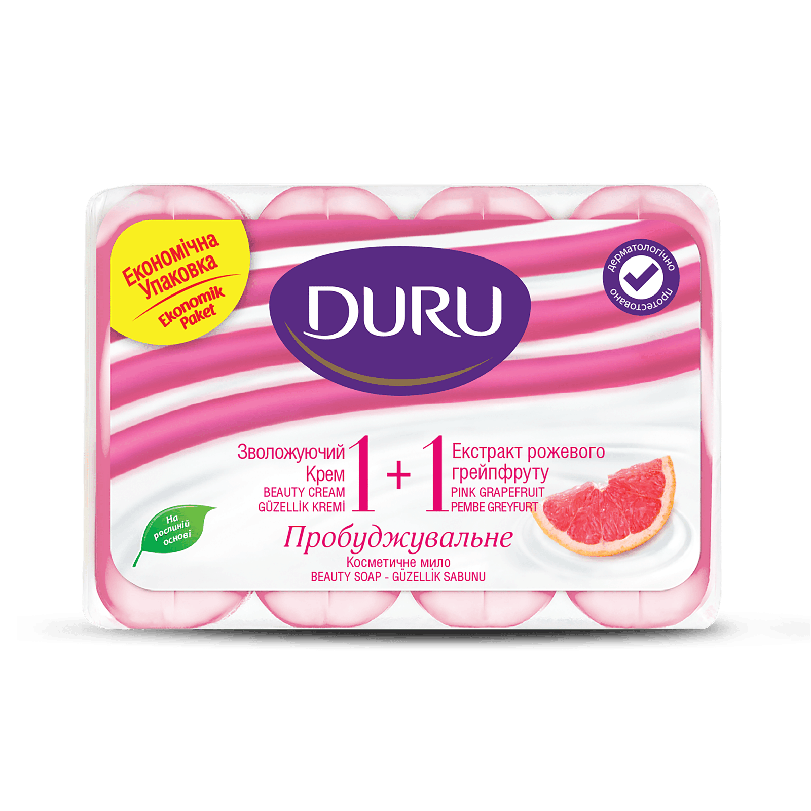 Крем-мило Duru зволожуючий крем та рожевий грейпфрут - 1