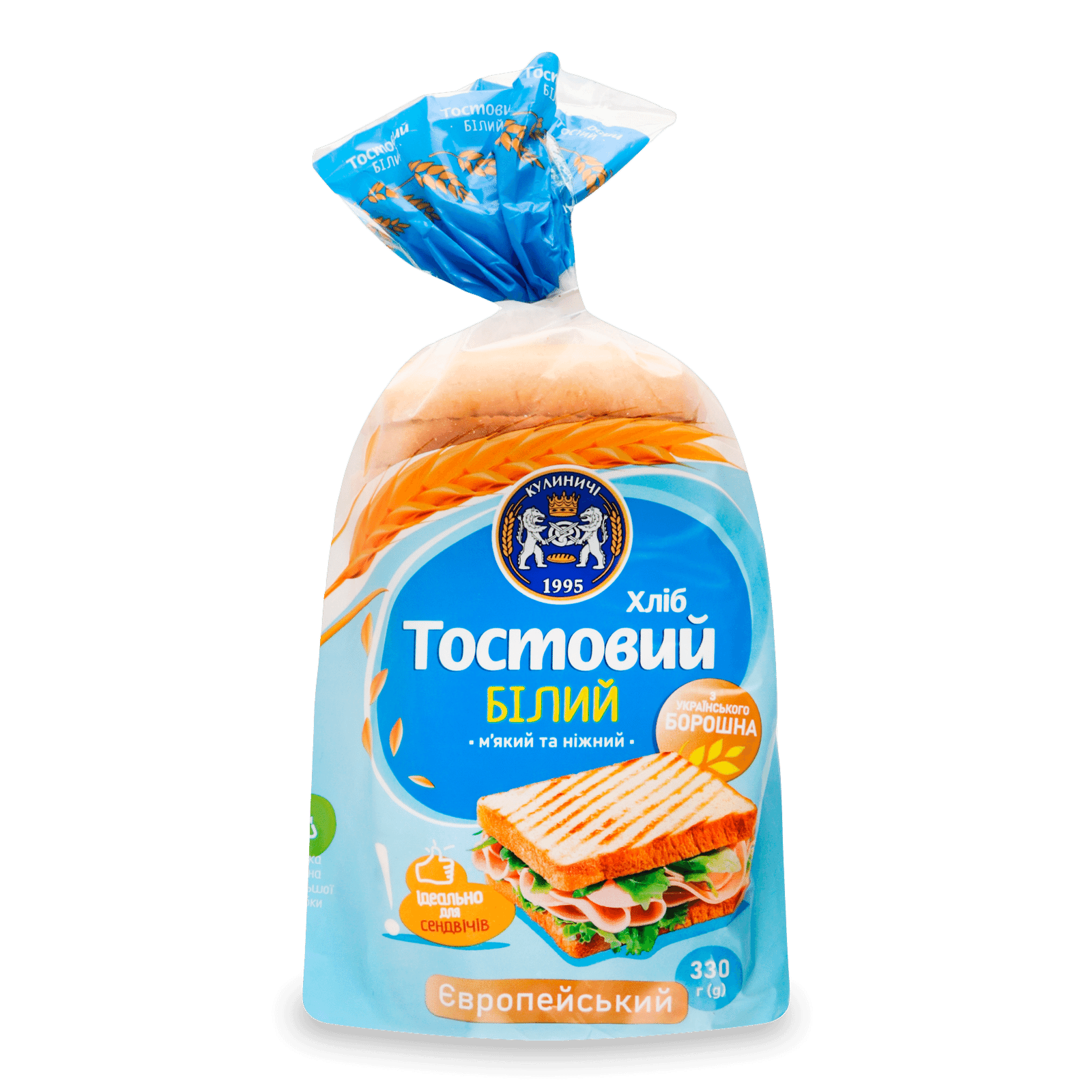 Хліб «Кулиничі» «Європейський» тостовий білий - 1