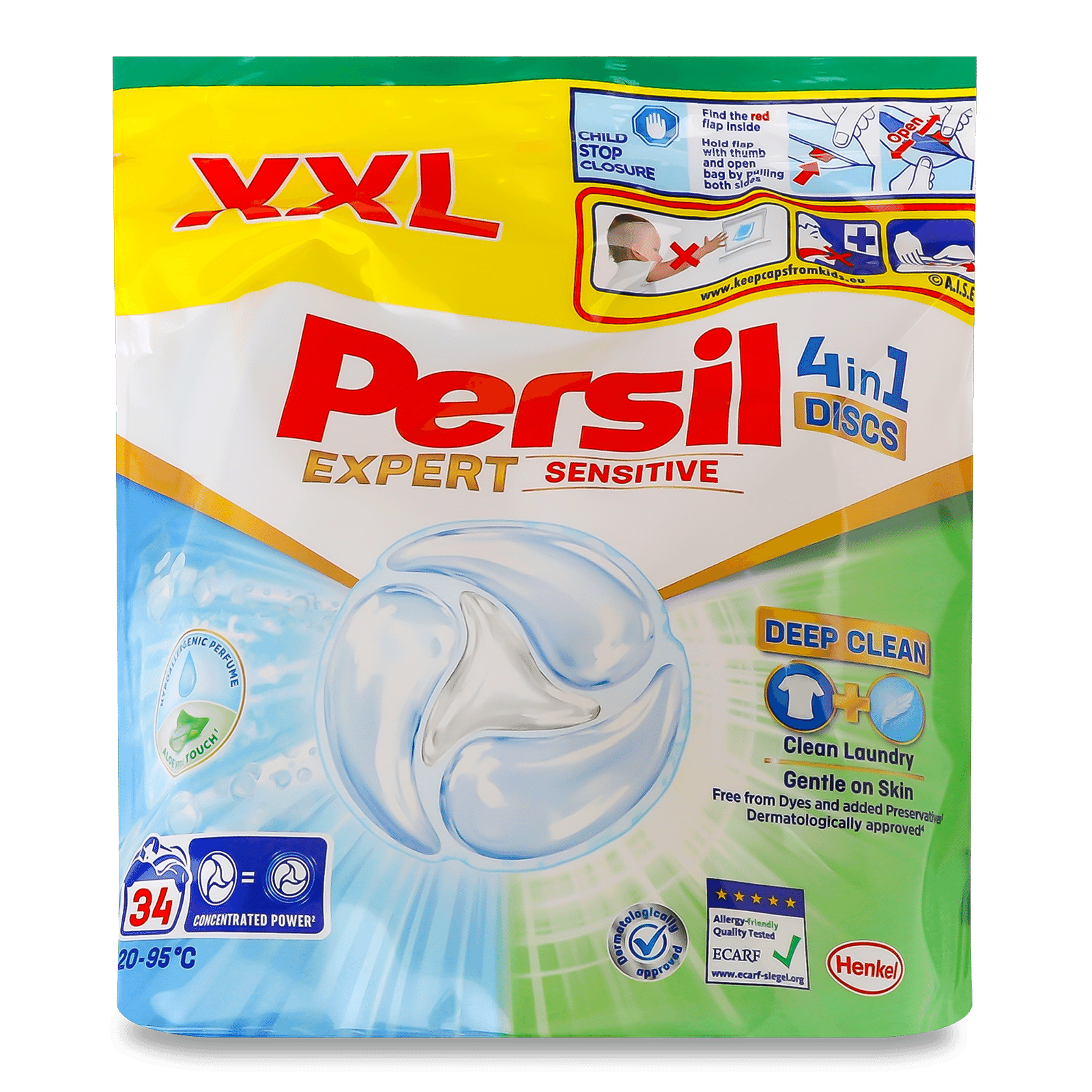 Диски для прання Persil Expert Sensitive дой-пак - 1