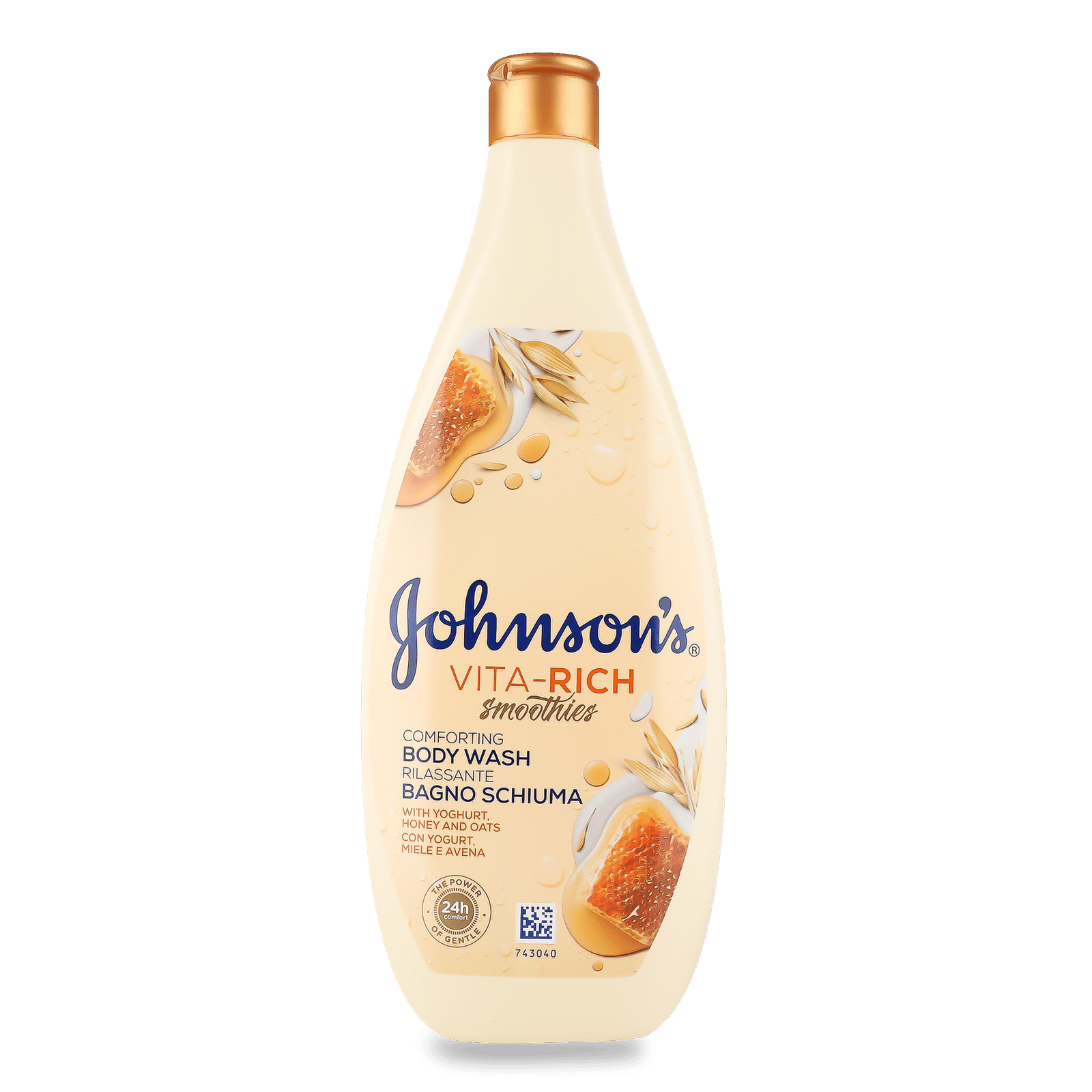 Гель для душу Johnson's Vita-Rich «Смузі» йогурт-овес-мед - 1