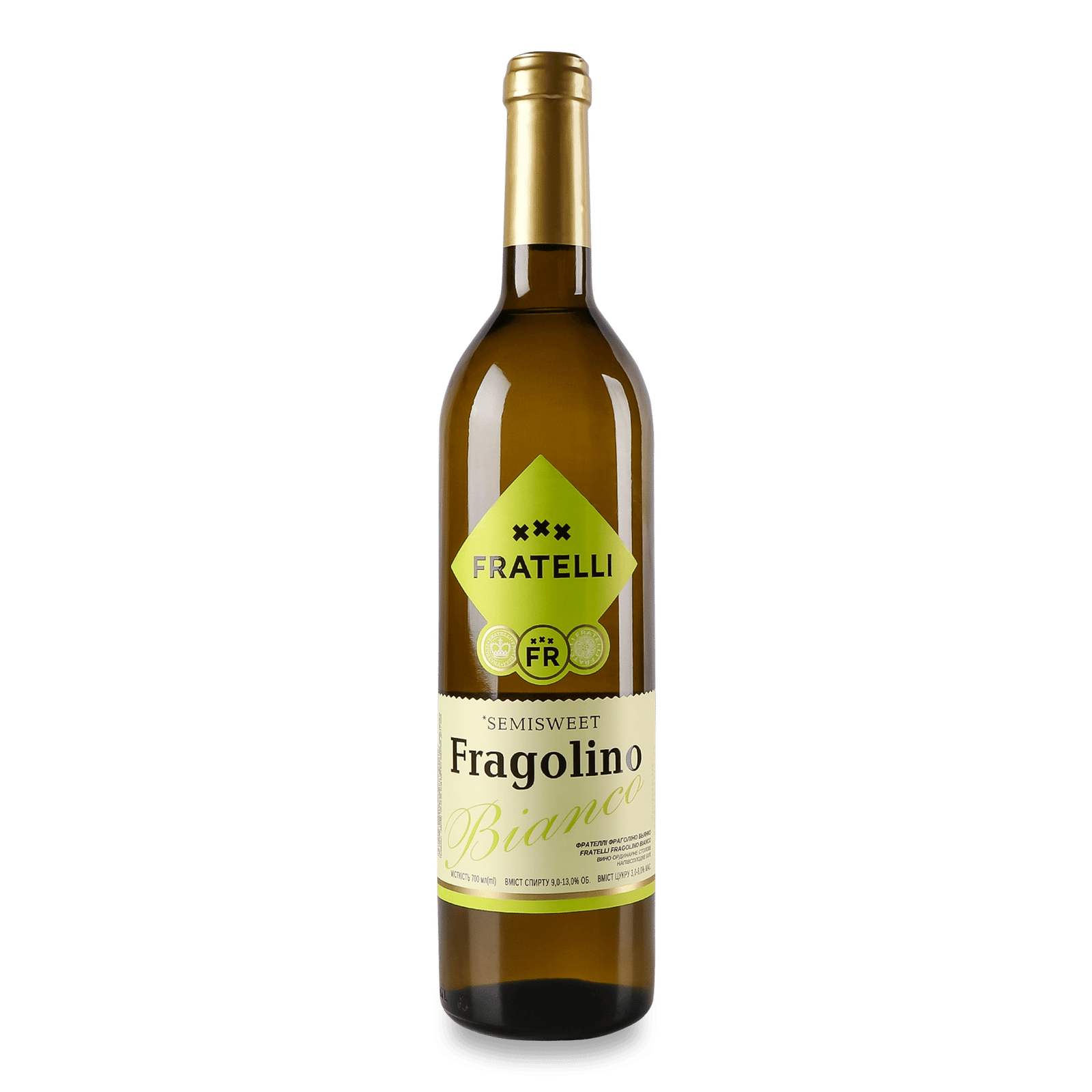 Вино Fratelli Fragolino Bianco біле напівсолодке - 1