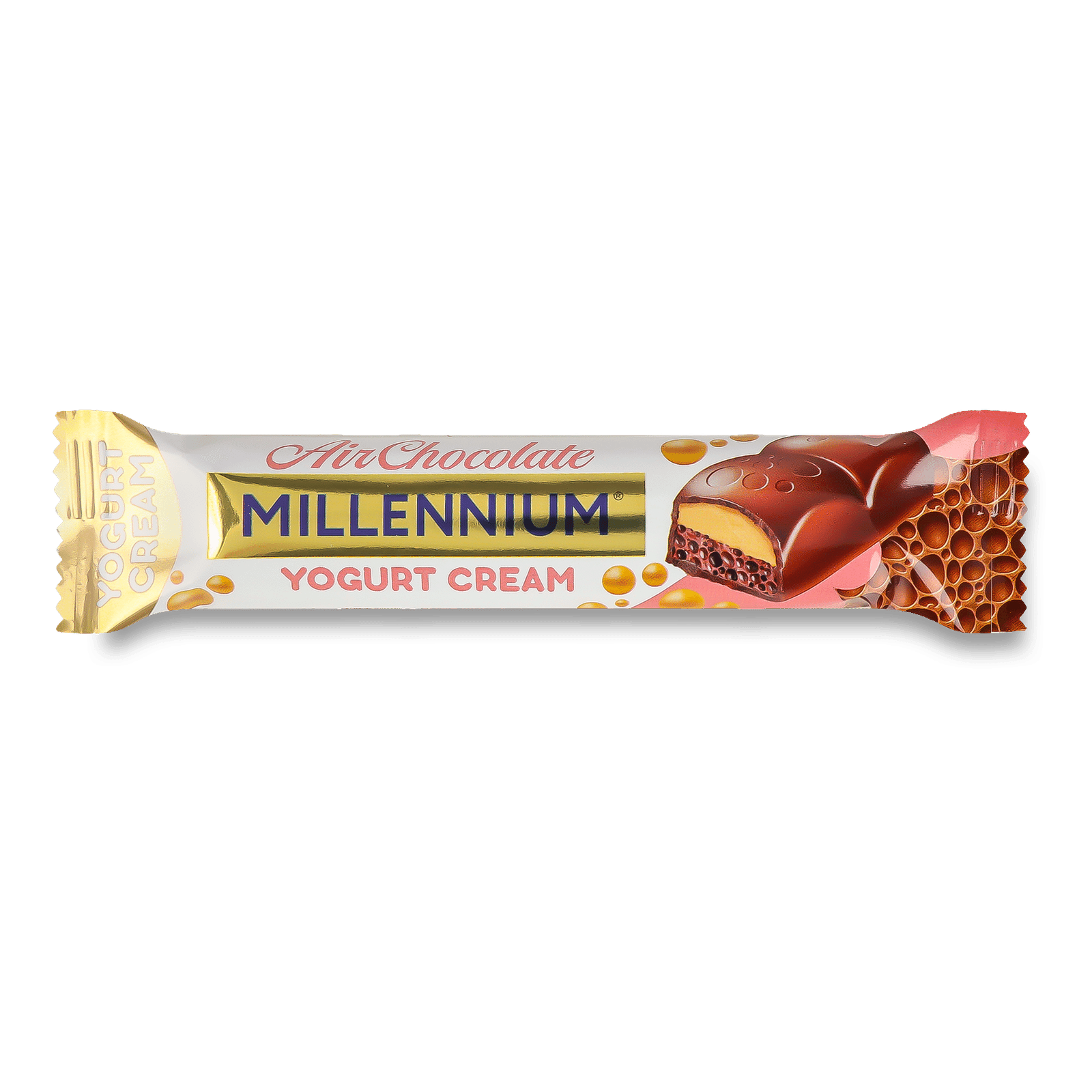 Шоколад молочний Millennium з йогуртовою начинкою пористий - 1