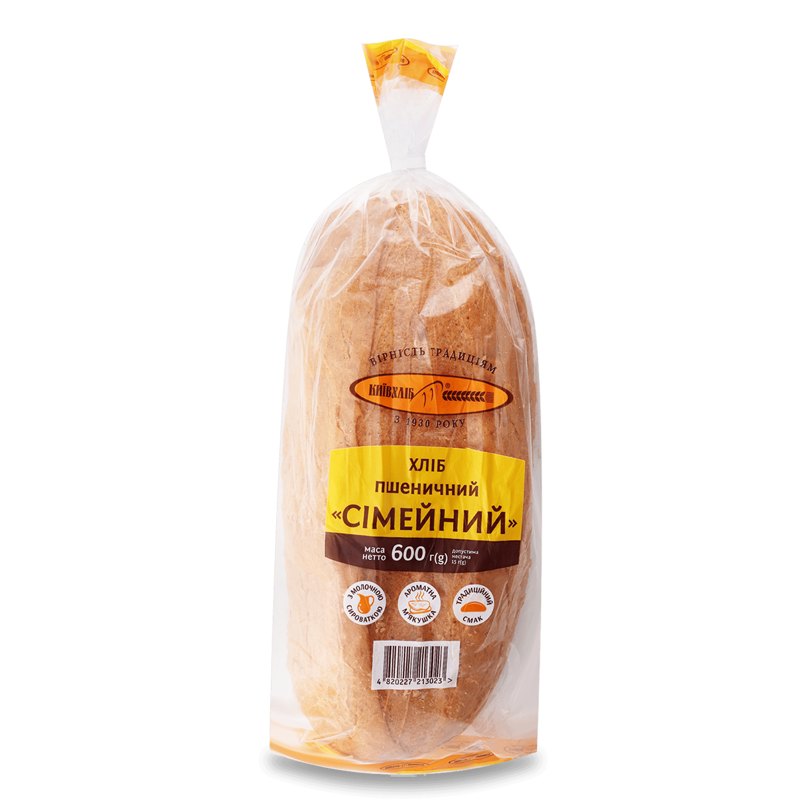 Хліб «Київхліб» «Сімейний» пшеничний 600 г - 1