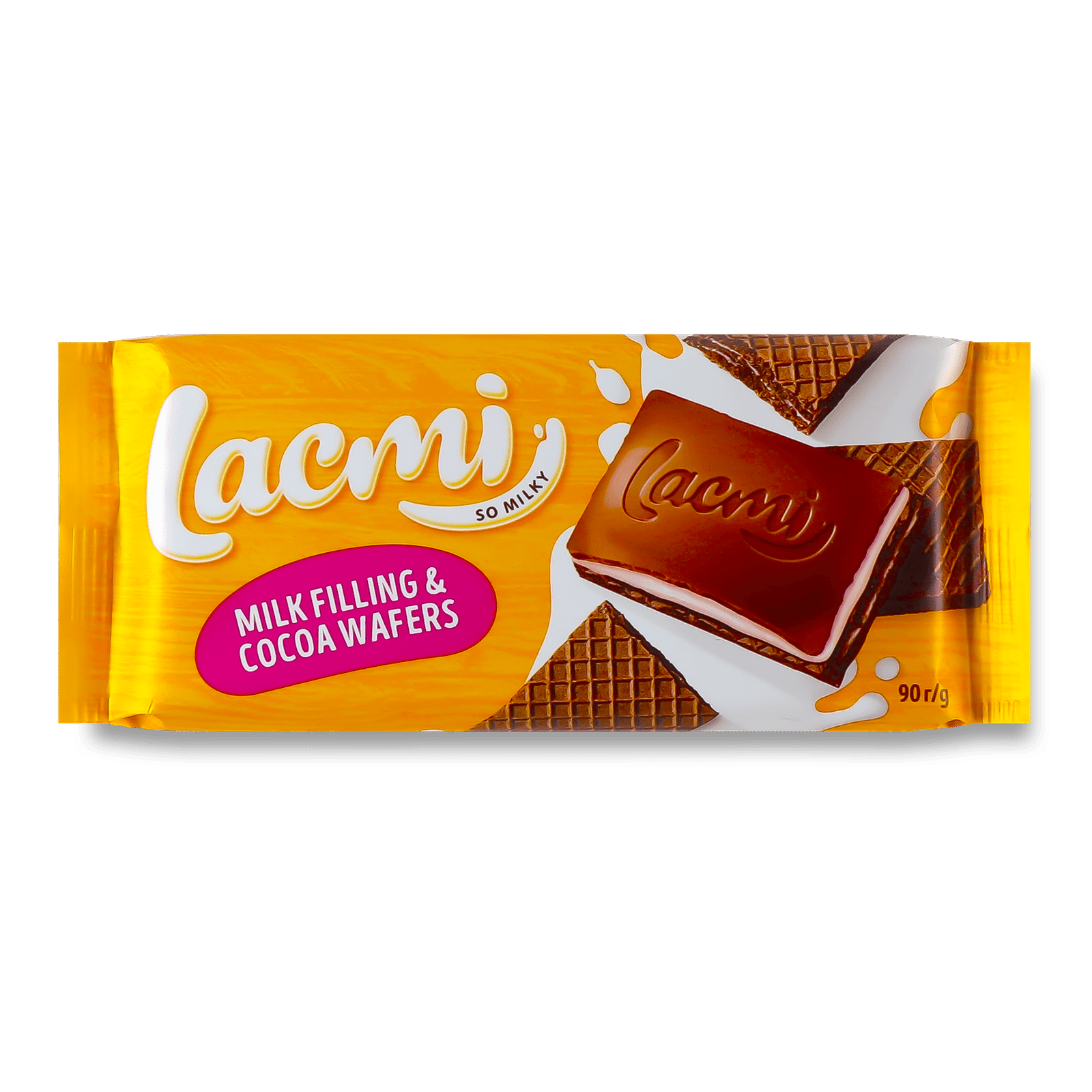 Шоколад молочний Roshen Lacmi молочна начинка-вафлі - 1