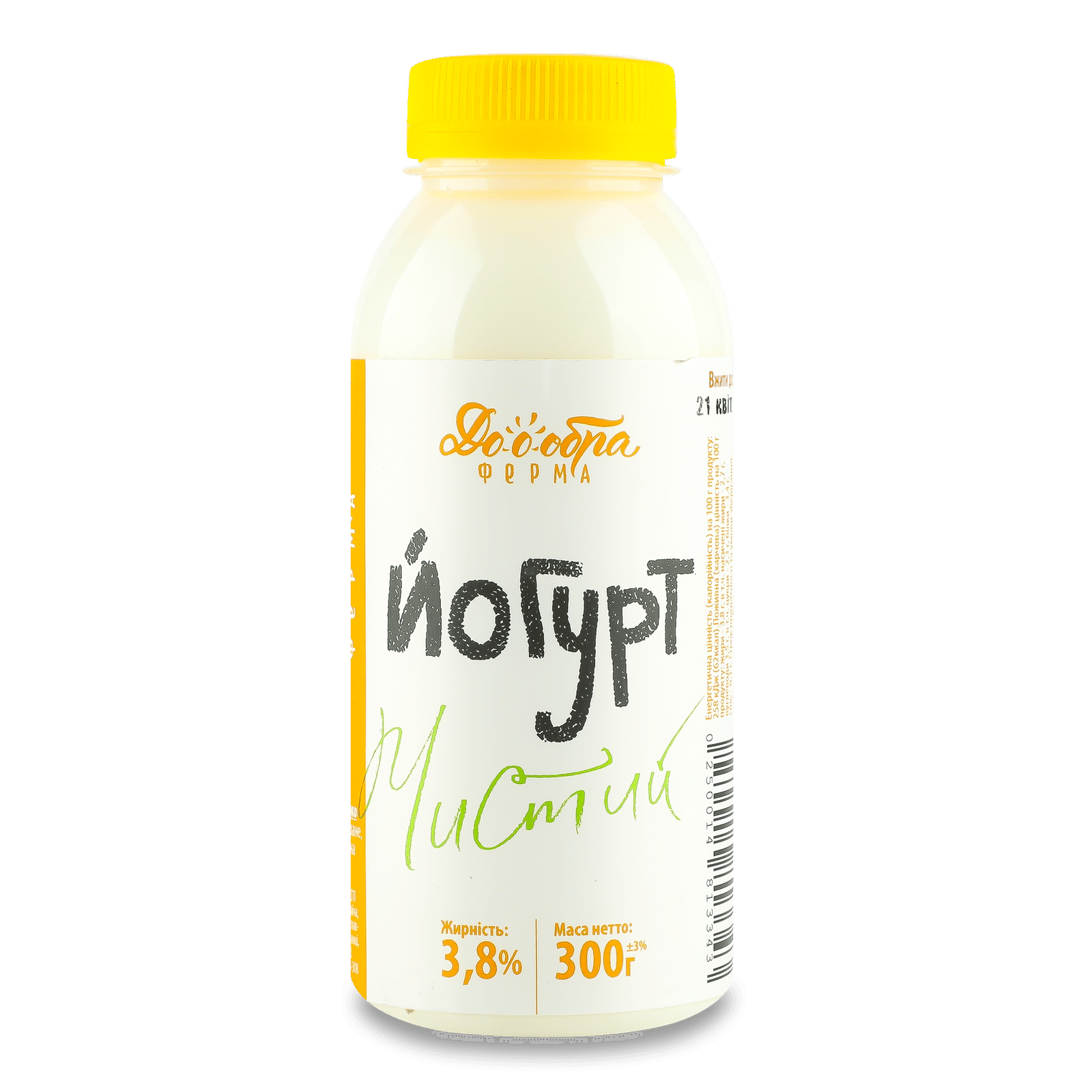 Йогурт «Лавка традицій» «Доообра ферма» з коров'ячого молока, 3,8% - 1