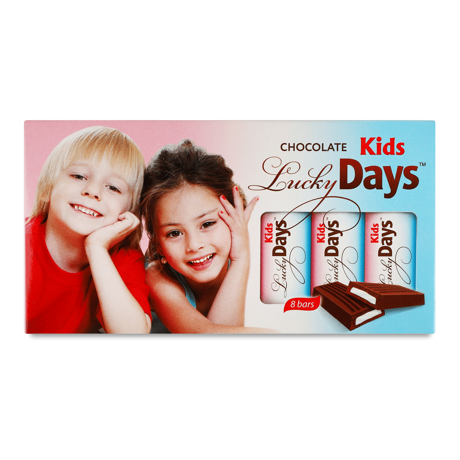 Шоколад молочний Lucky Days Kids з молочною начинкою - 1