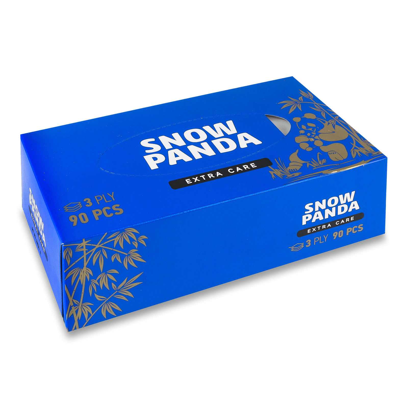 Серветки «Сніжна панда» Extra Care 3-шарові в коробці - 1