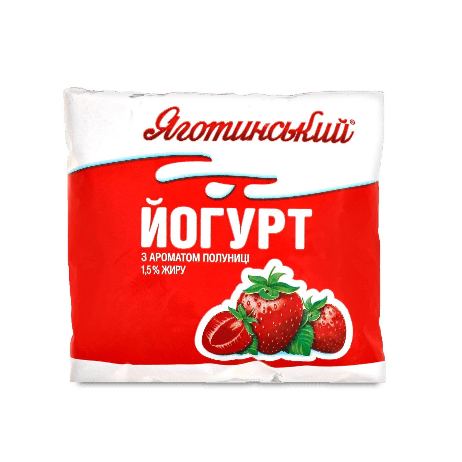 Йогурт Яготинський з ароматом полуниці 1,5% п/е - 1