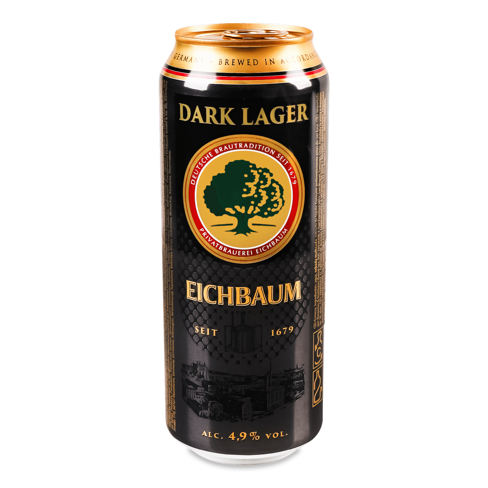 Пиво Eichbaum Premium Schwarzbier темне з/б - 1