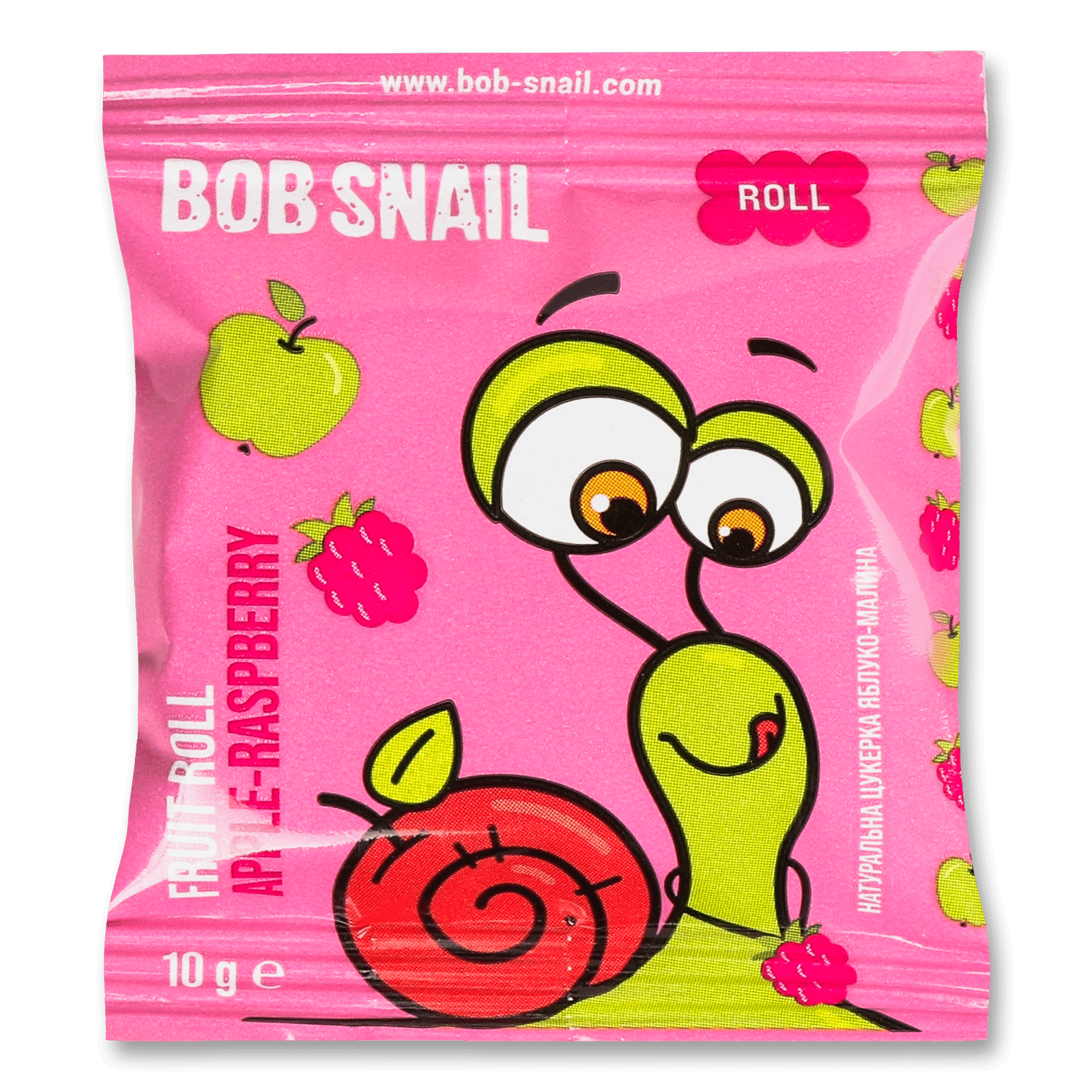 Цукерки Bob Snail натуральні яблучно-малинові - 1