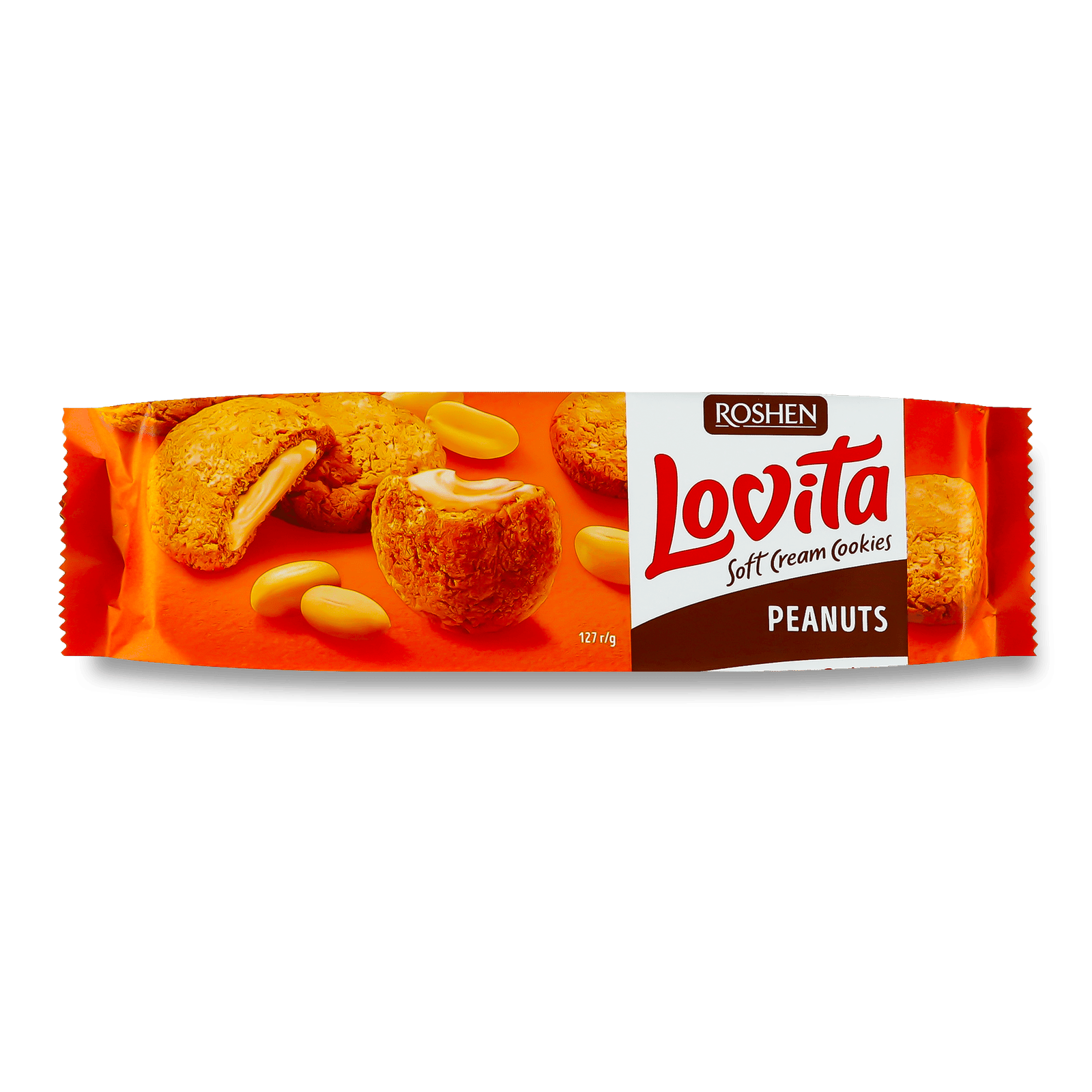 Печиво Roshen Lovita Soft Cream Cookies Peanuts - 1