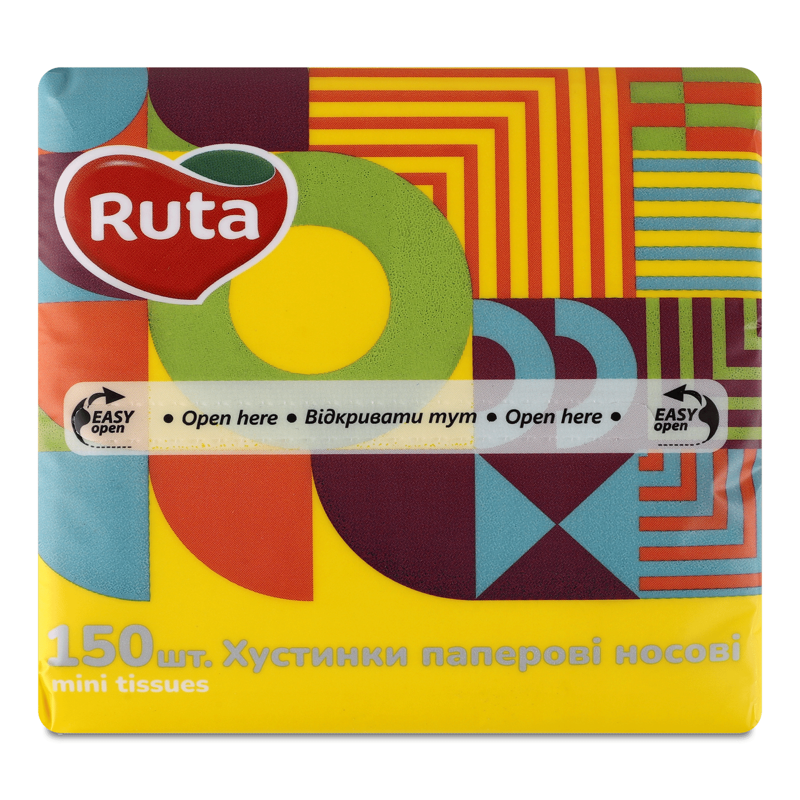 Хустинки носові Ruta Mini Tissues без аромату 2-шарові - 1