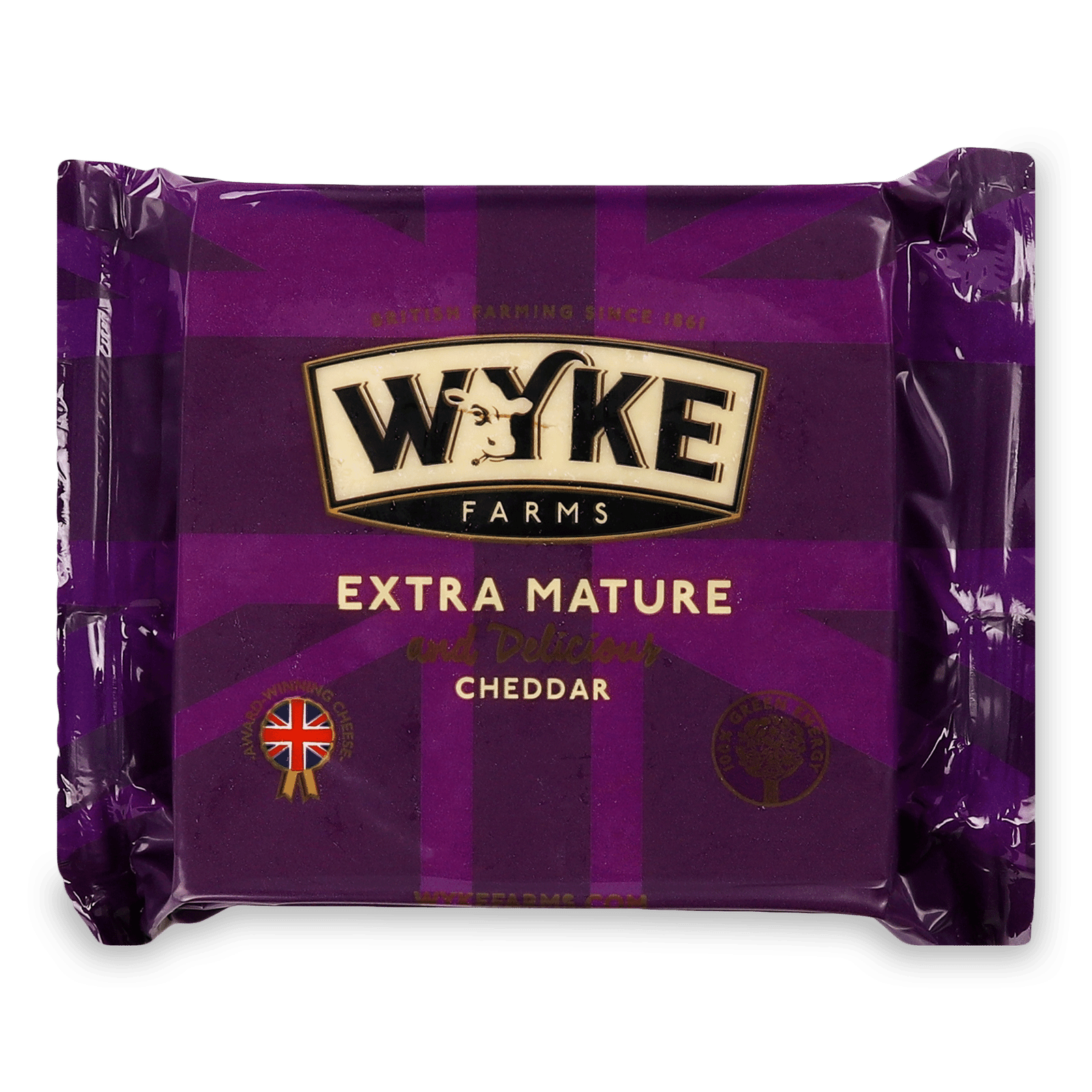 Сир Wyke Farms «Чеддер» білий екстра витриманий з коров'ячого молока 51% - 1