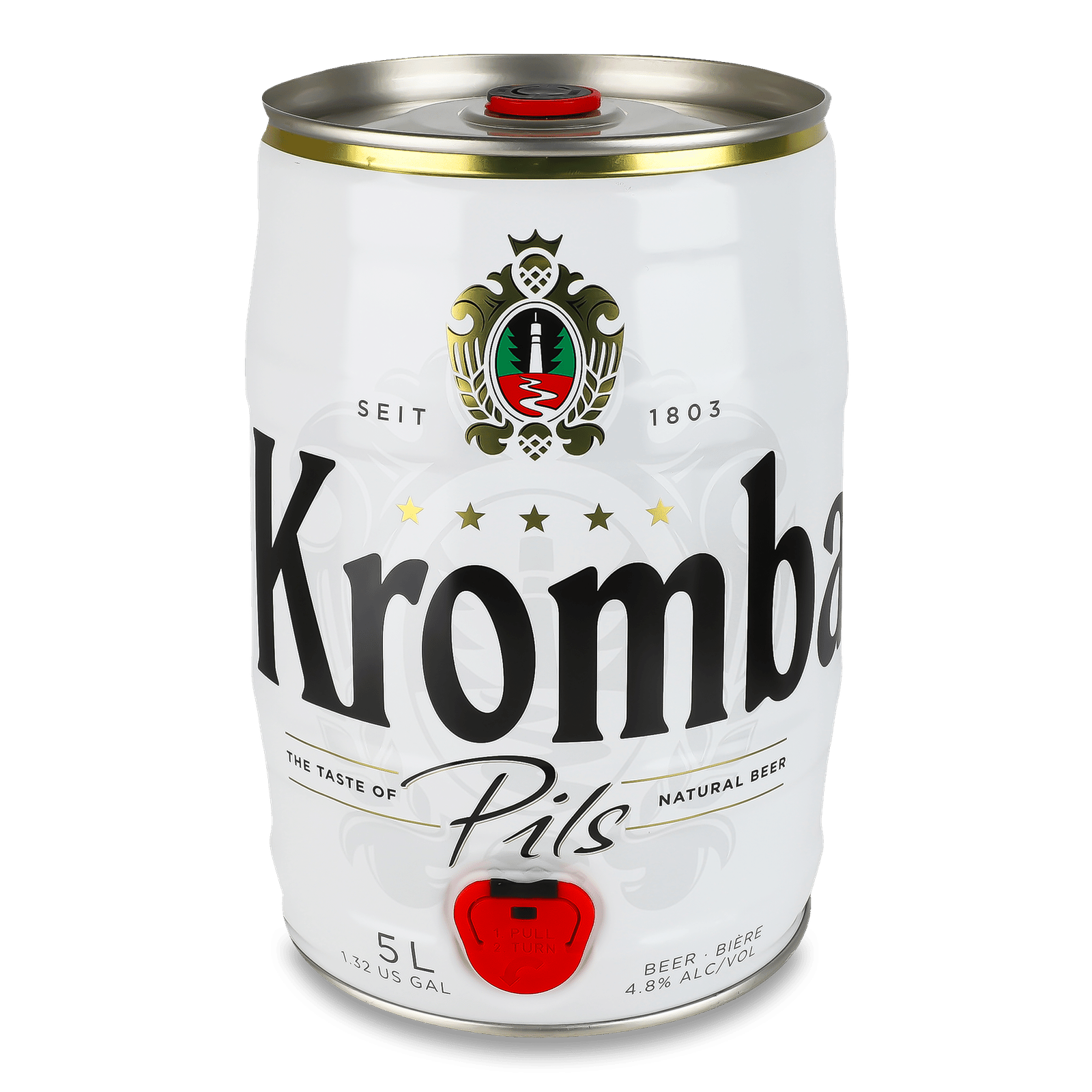 Пиво Krombacher Pils світле з/б - 1
