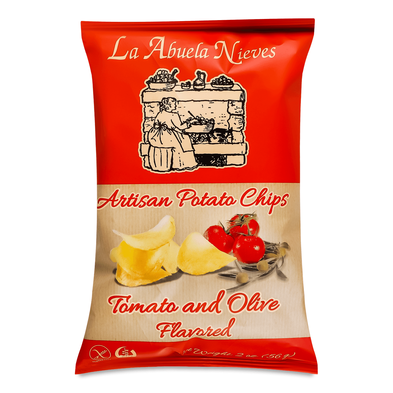 Чипси La Abuela Nieves зі смаком томатів та оливок - 1