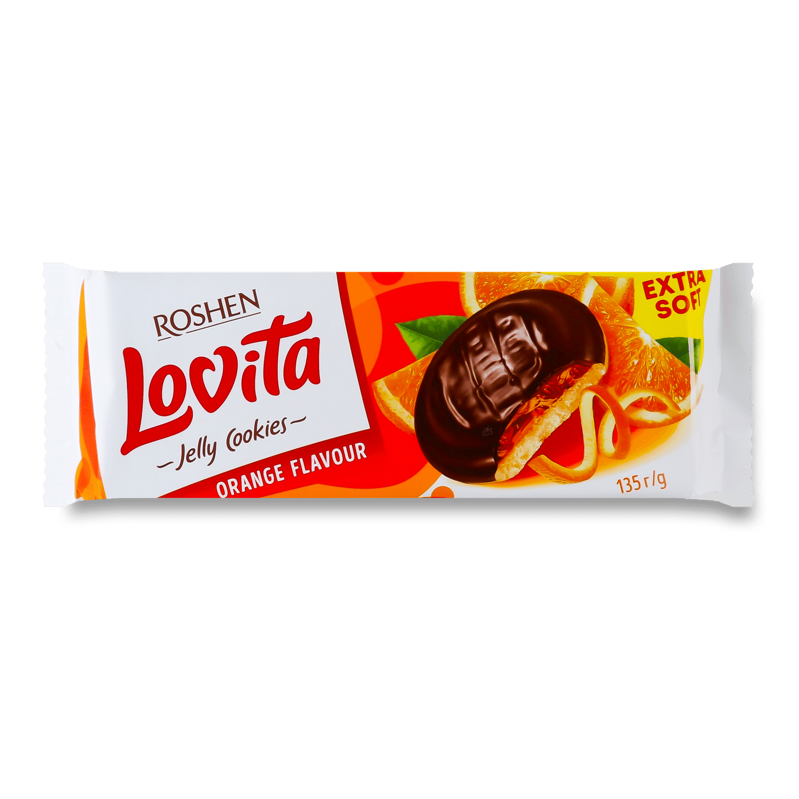 Печиво Roshen Lovita Jelly Cookies зі смаком апельсина - 1