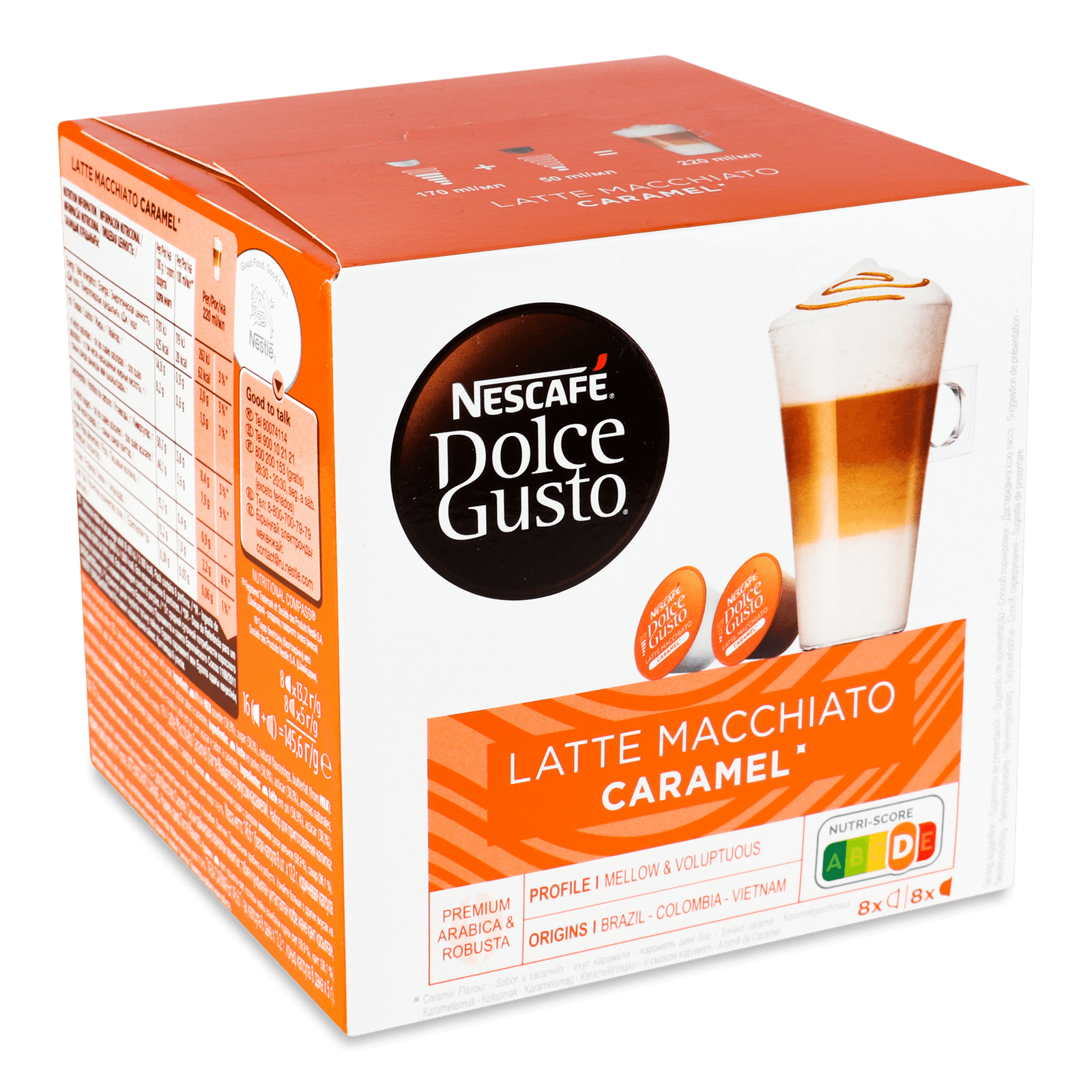 Напій кавовий Dolce Gusto Latte Macchiato Caramel 8 кавових + 8 молочних капсул - 1