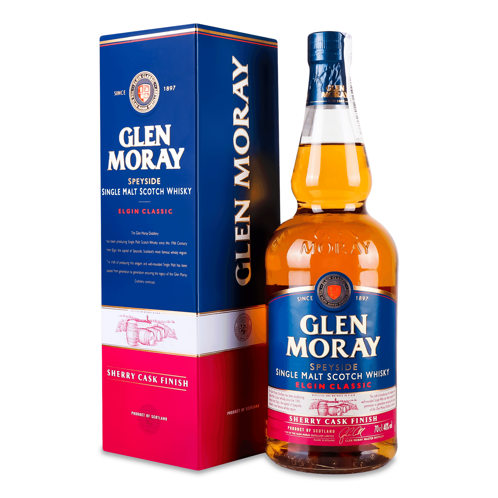Віскі Glen Moray Single Malt Sherry Cask Finish - 1