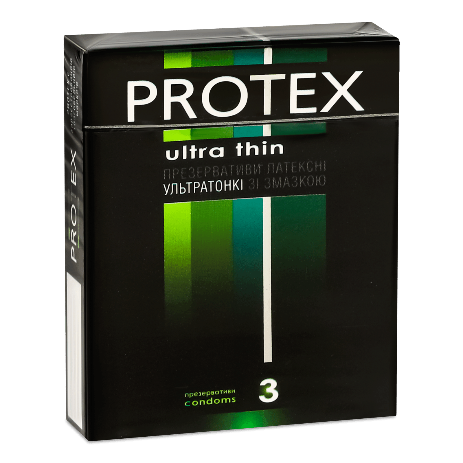 Презервативи Protex ультратонкі зі змазкою - 1