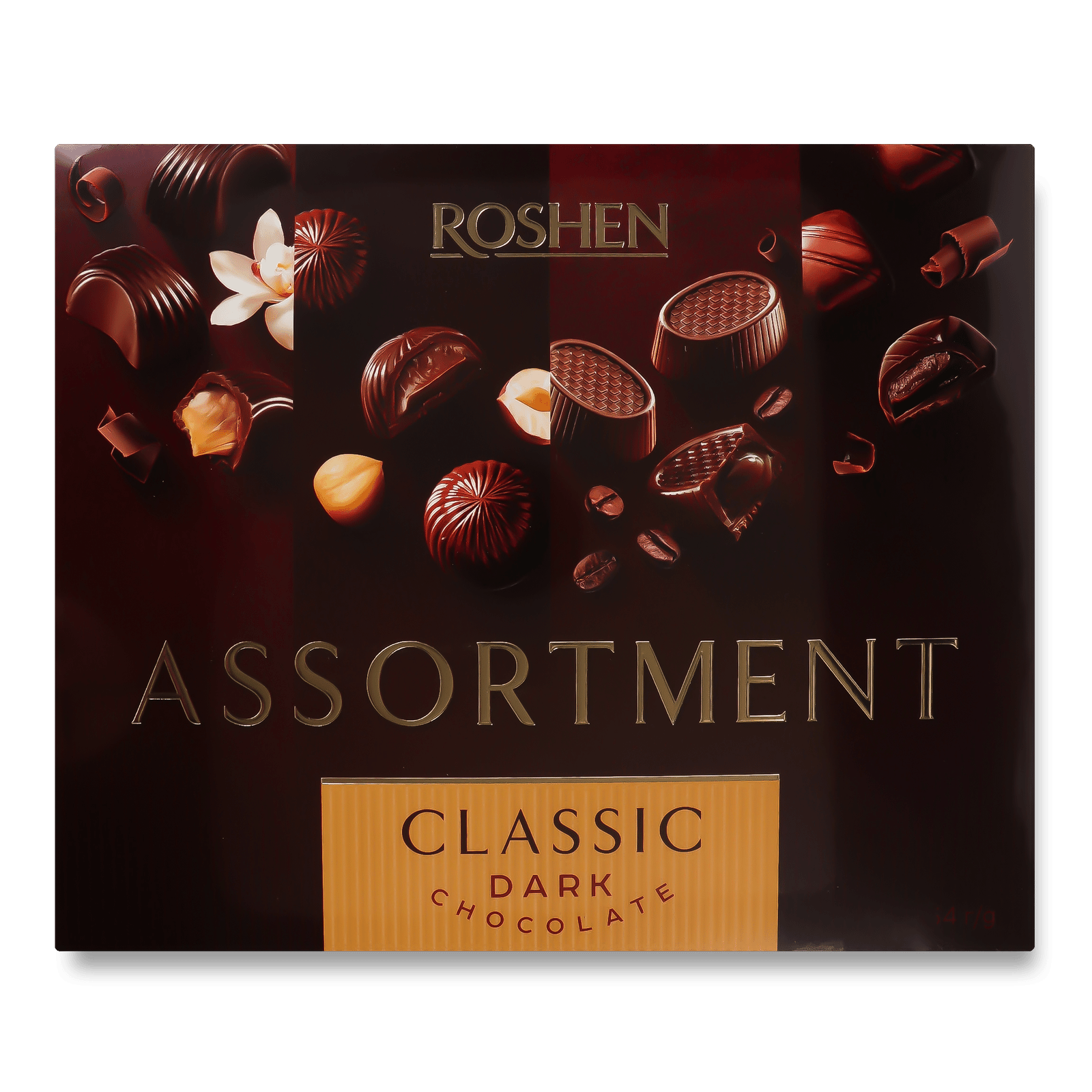 Цукерки Roshen Assortment classic чорний шоколад - 1