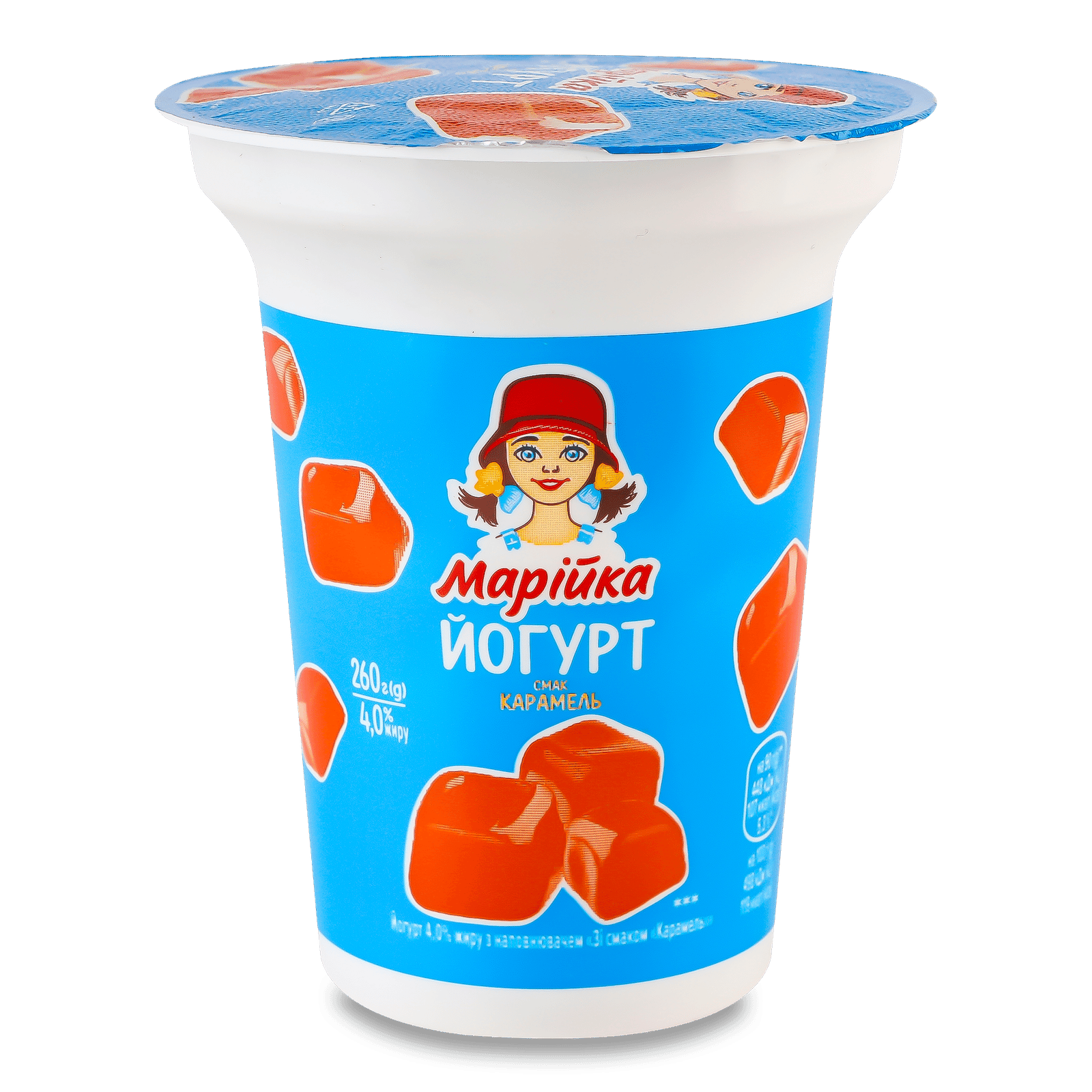 Йогурт Марійка карамельний 4% стакан - 1