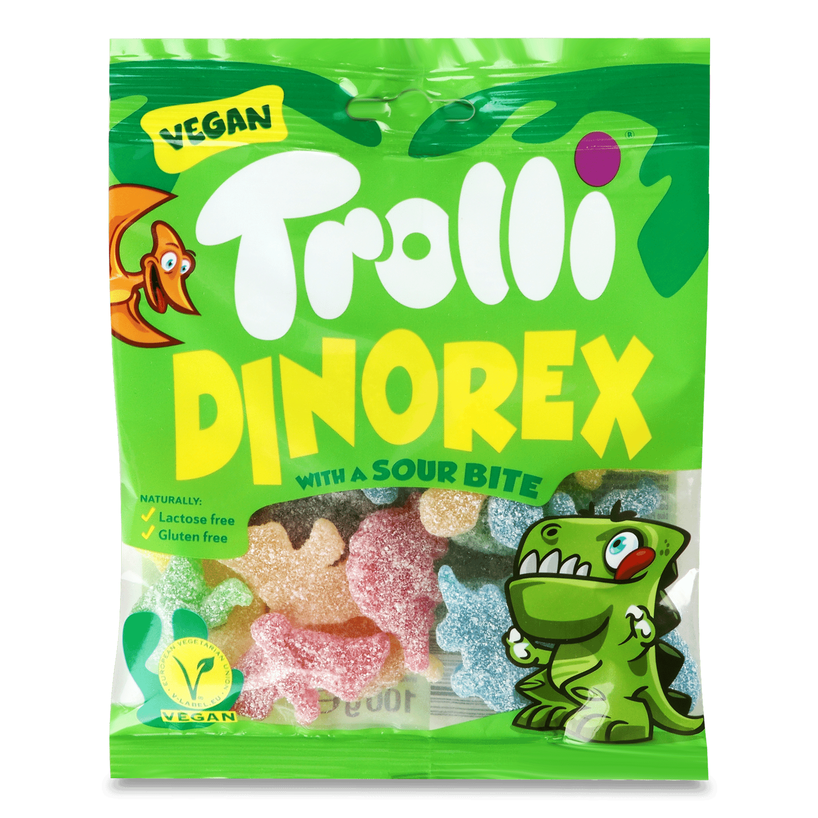 Мармелад жувальний Trolli Dino Rex зефірний - 1