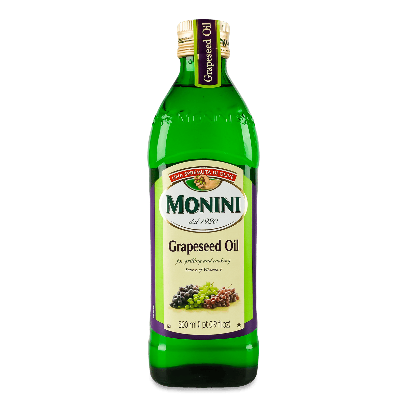 Олія з виноградних кісточок Monini скляна пляшка - 1
