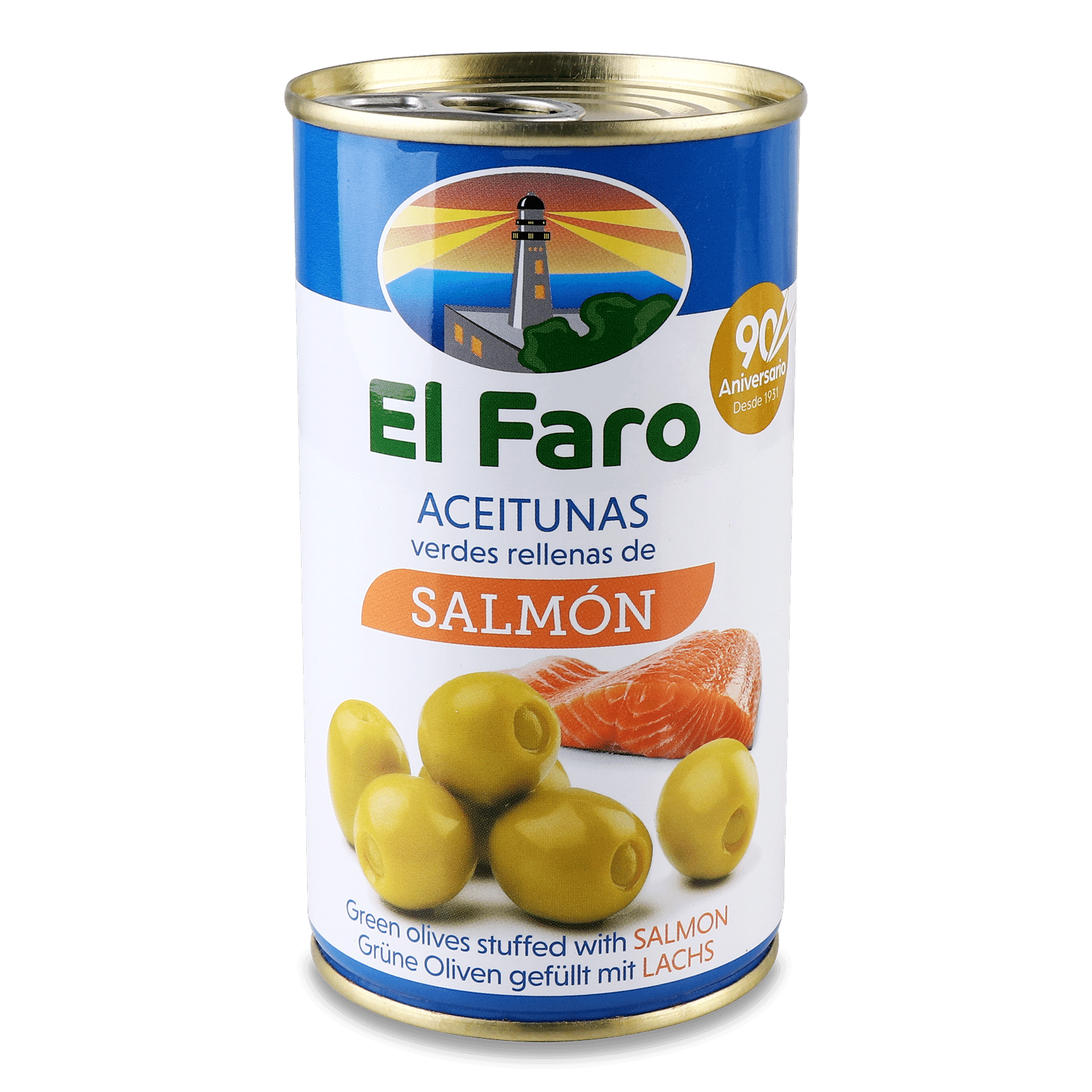Оливки El Faro фаршировані лососем - 1
