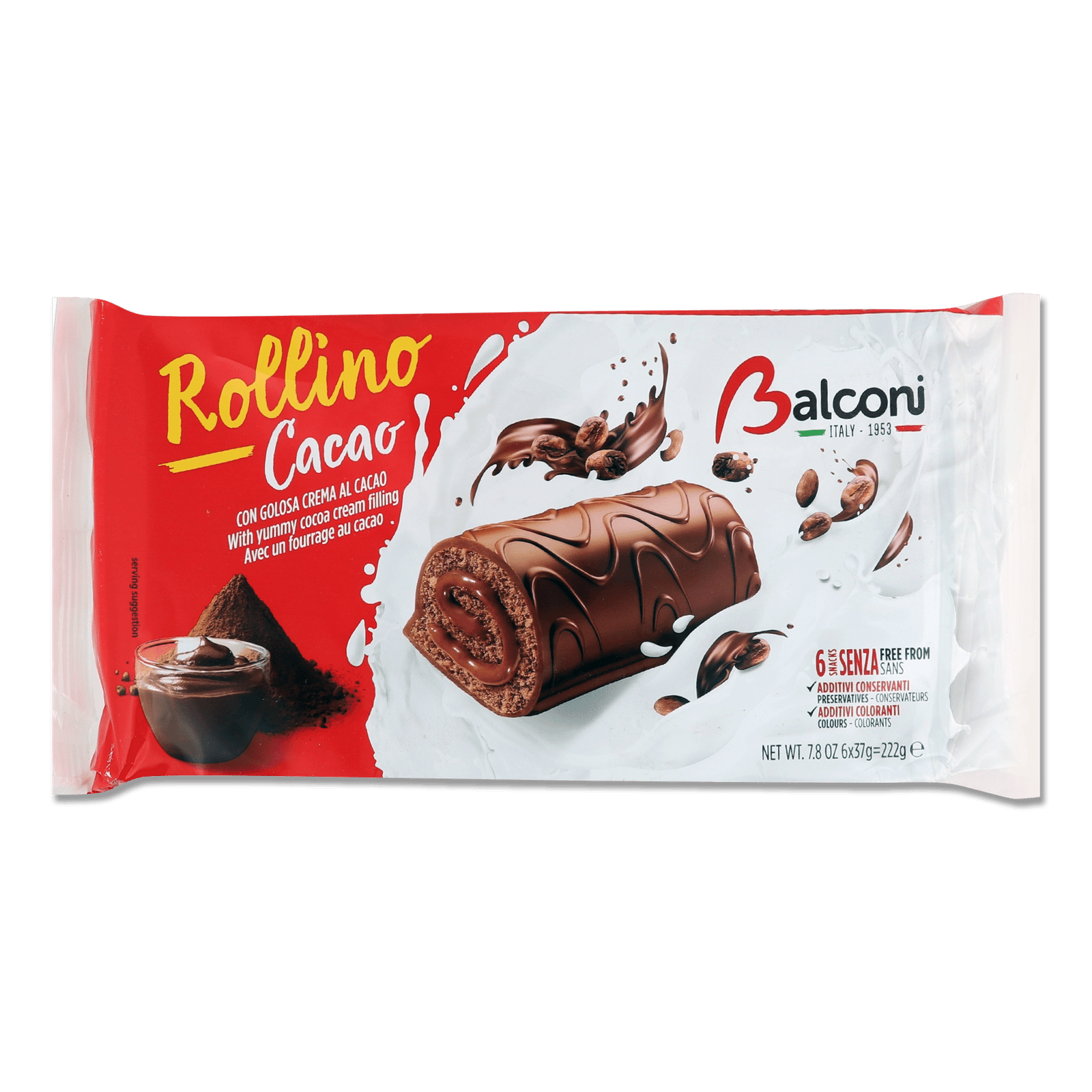 Рулет Balconi «Роллкао» міні какао - 1
