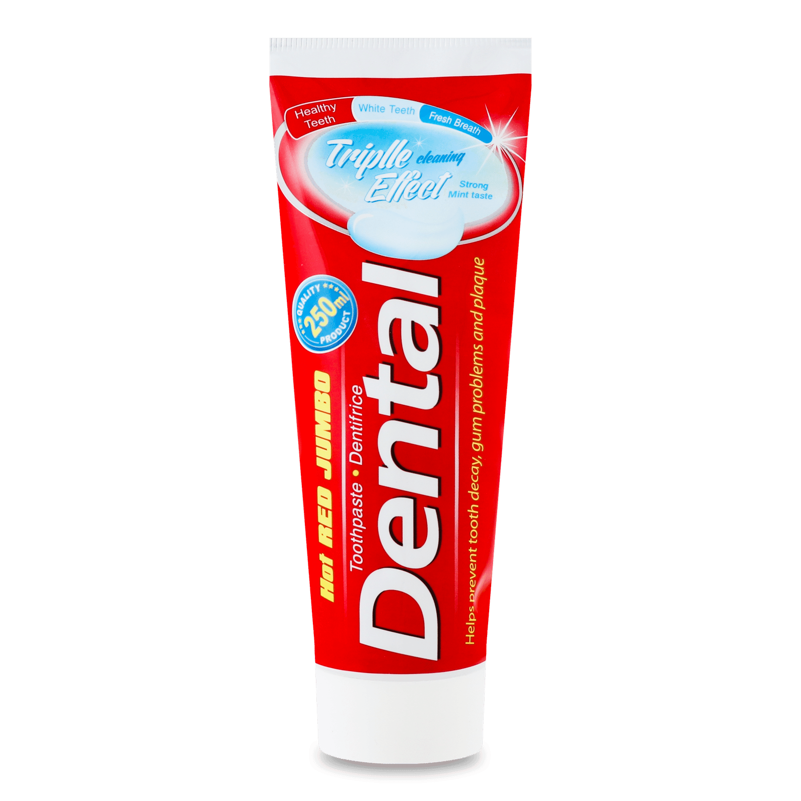 Паста зубна Dental Hot Red Jumbo «Потрійний ефект» - 1